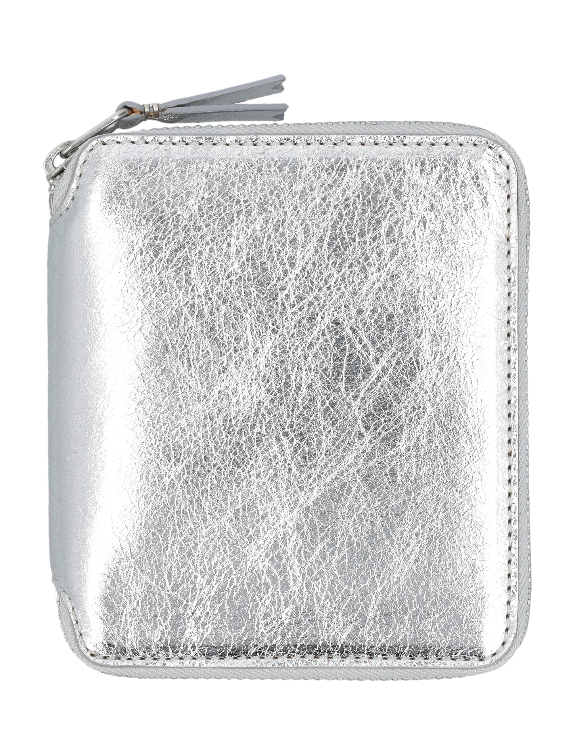 COMME DES GARÇONS WALLET Mini Metallic Zip Around Wallet - Small Leather Goods