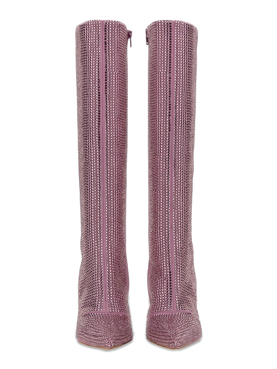 LIU JO High Boot with Rhinestones - 10 cm Heel
