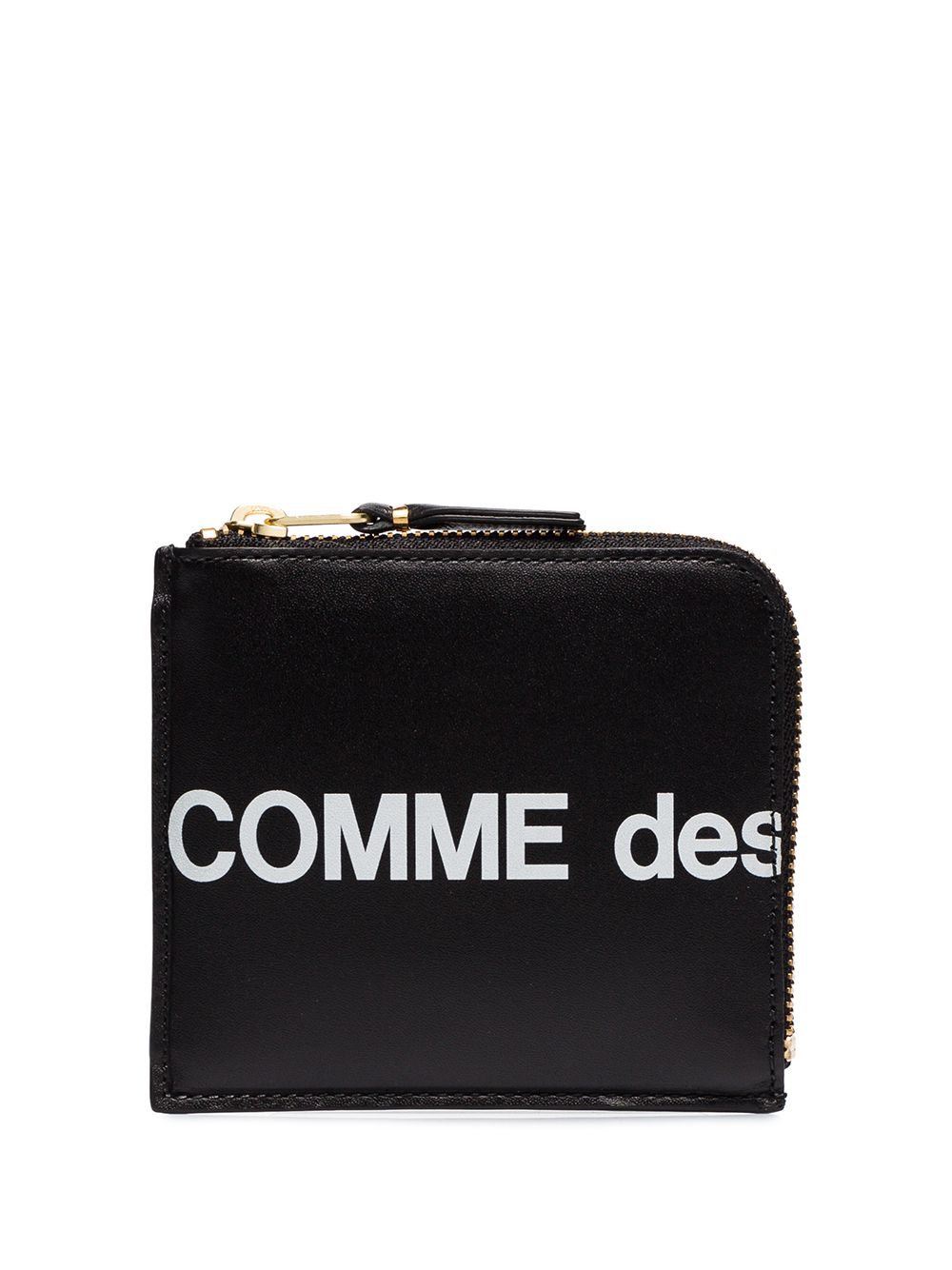 COMME DES GARÇONS Mini Leather Coin Case with Bold Logo