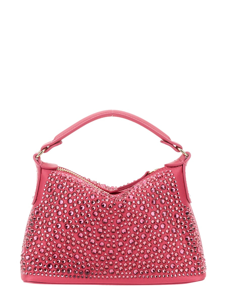 LEONIE HANNE X LIU JO Mini Hobo Handbag with Rhinestones