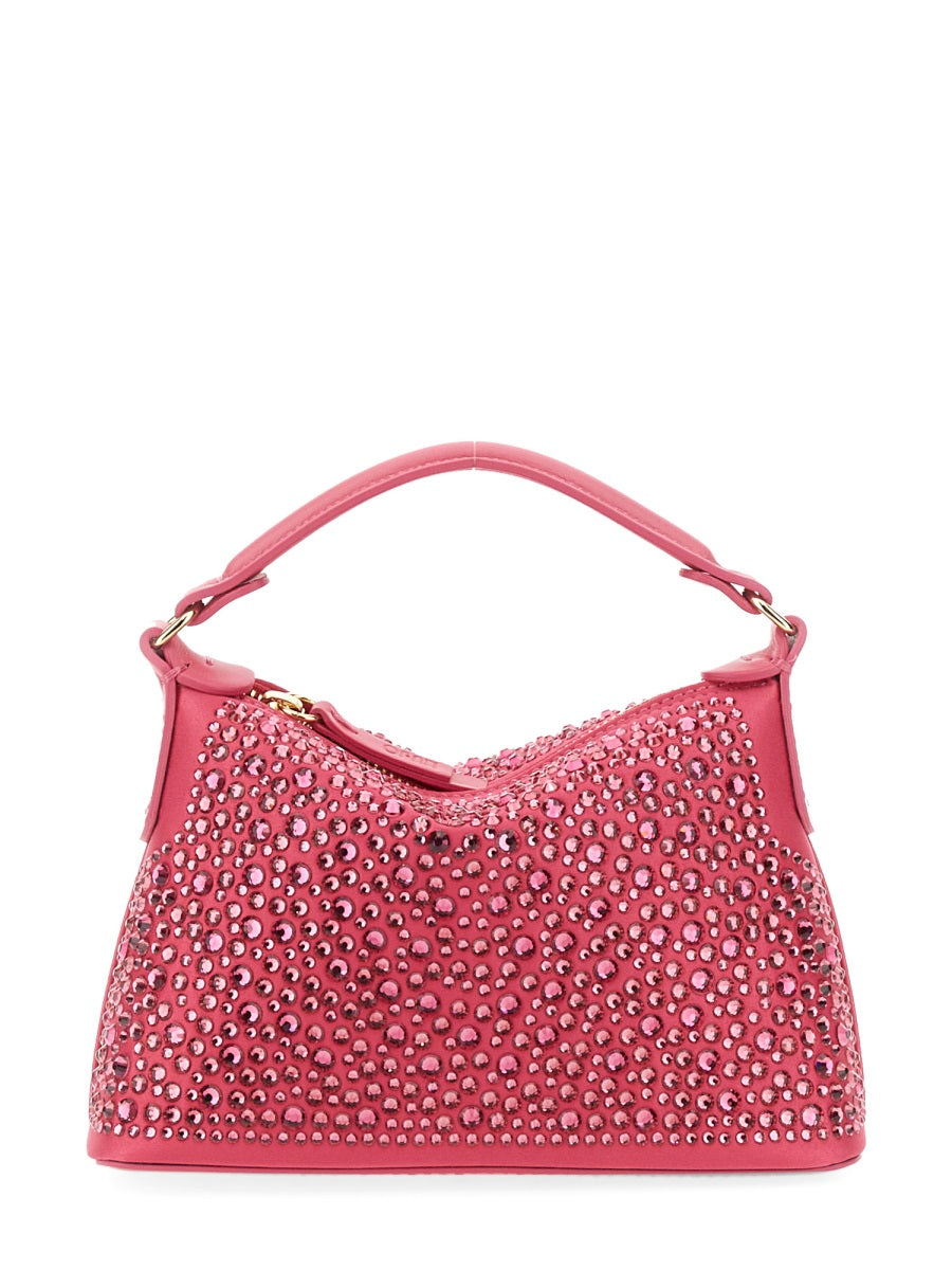 LEONIE HANNE X LIU JO Mini Hobo Handbag with Rhinestones