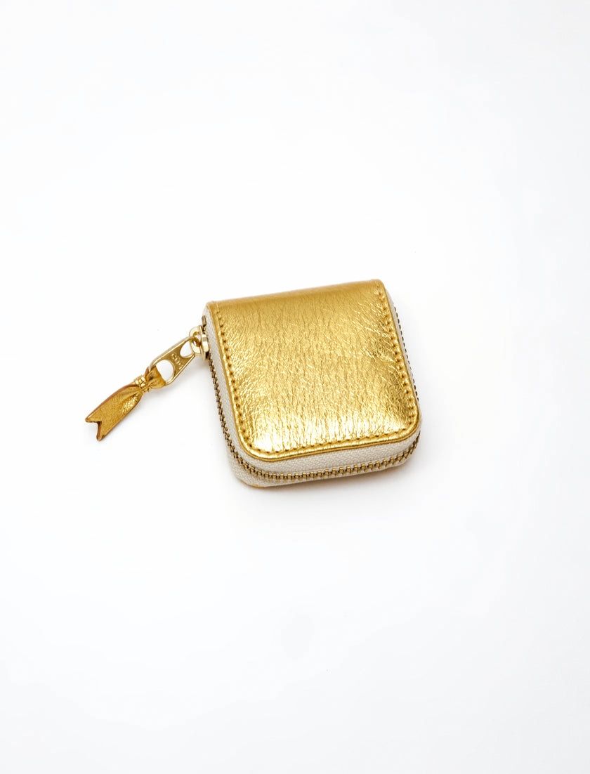 COMME DES GARÇONS PLAY Mini Wallet - Gold Line for Men