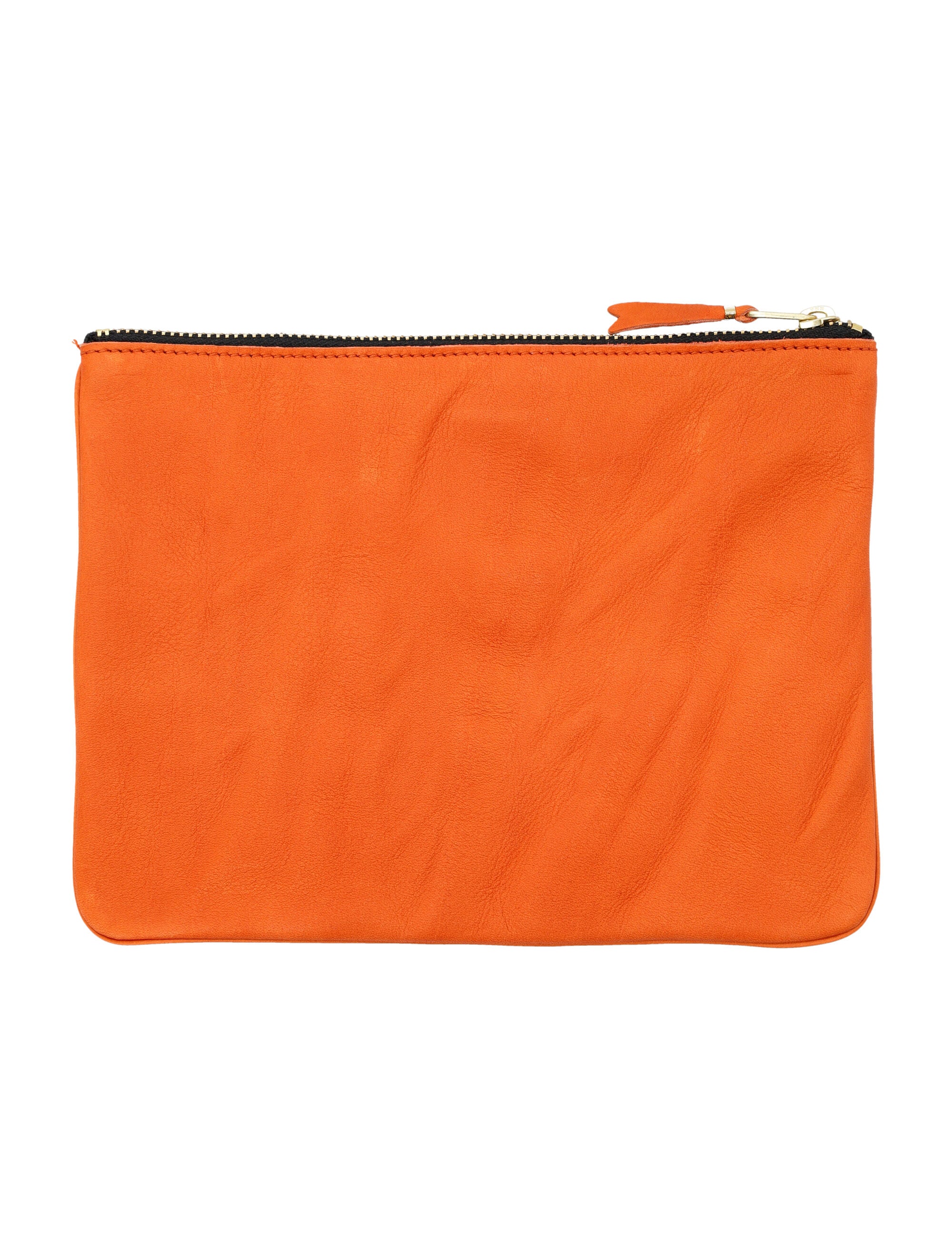 COMME DES GARÇONS WALLET Textured Leather Mini Pouch Handbag 16.5cm x 22cm