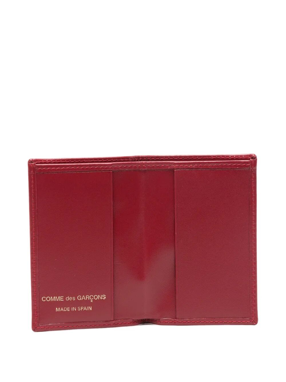 COMME DES GARÇONS WALLET Classic Leather Bi-Fold Mini Wallet - 7 x 10.5 cm