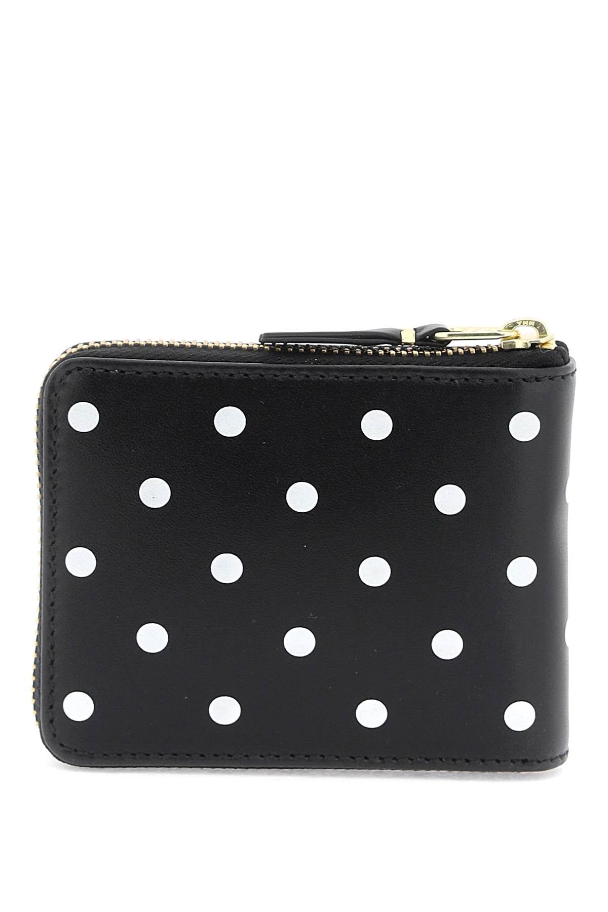 COMME DES GARÇONS WALLET Polka-Dot Leather Wallet - 11 cm x 8.5 cm