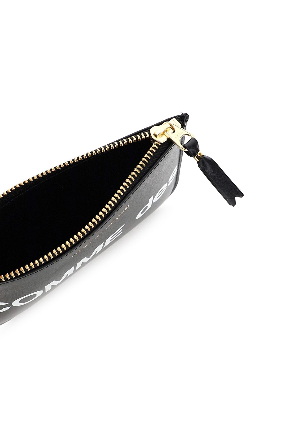 COMME DES GARÇONS PLAY Mini Leather Logo Zip Pouch Handbag