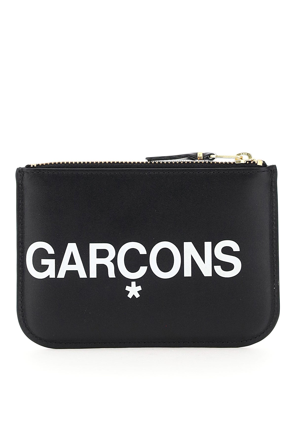 COMME DES GARÇONS PLAY Mini Leather Logo Zip Pouch Handbag