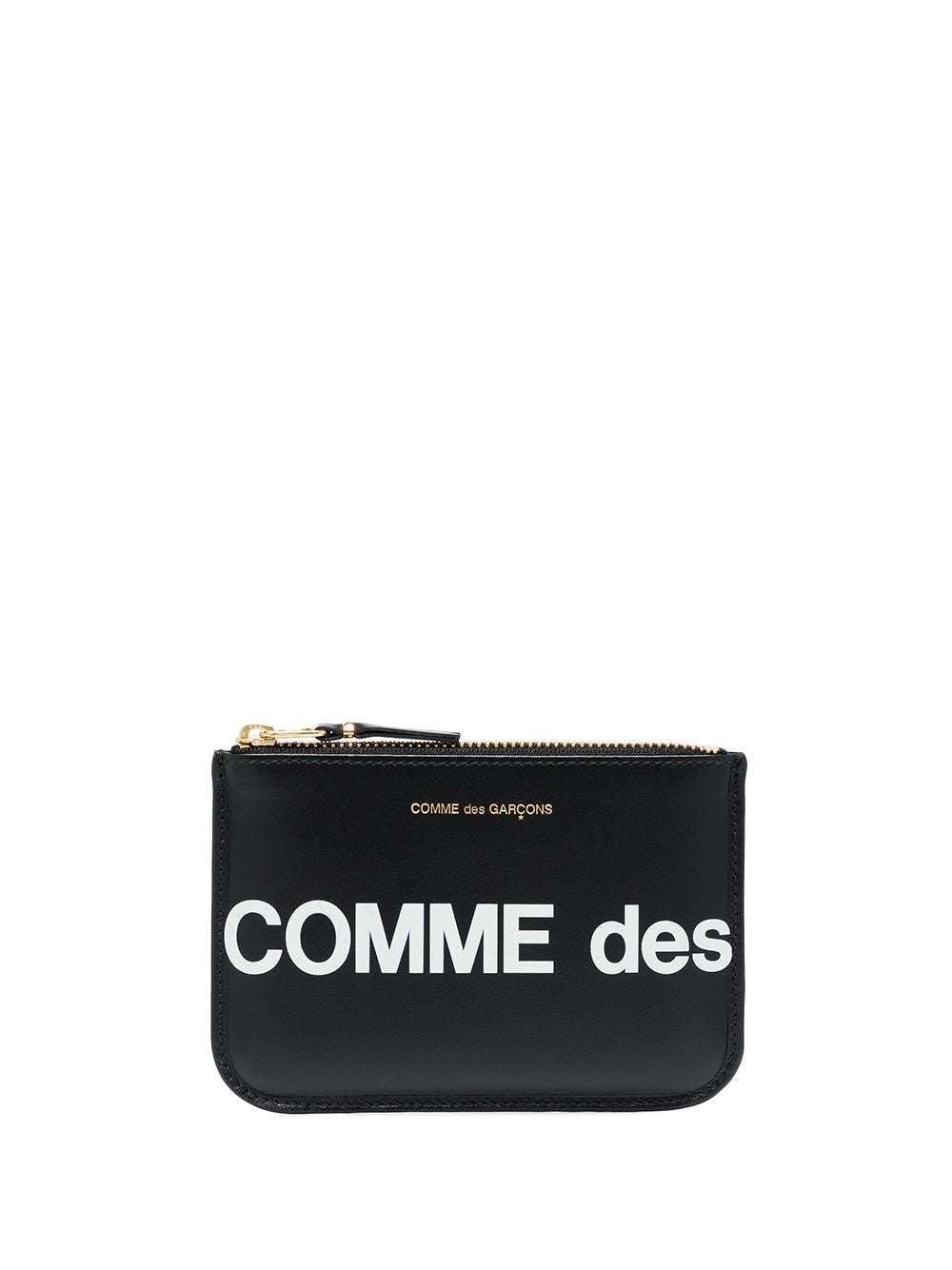COMME DES GARÇONS WALLET Mini Leather Pouch Handbag with Logo Detail