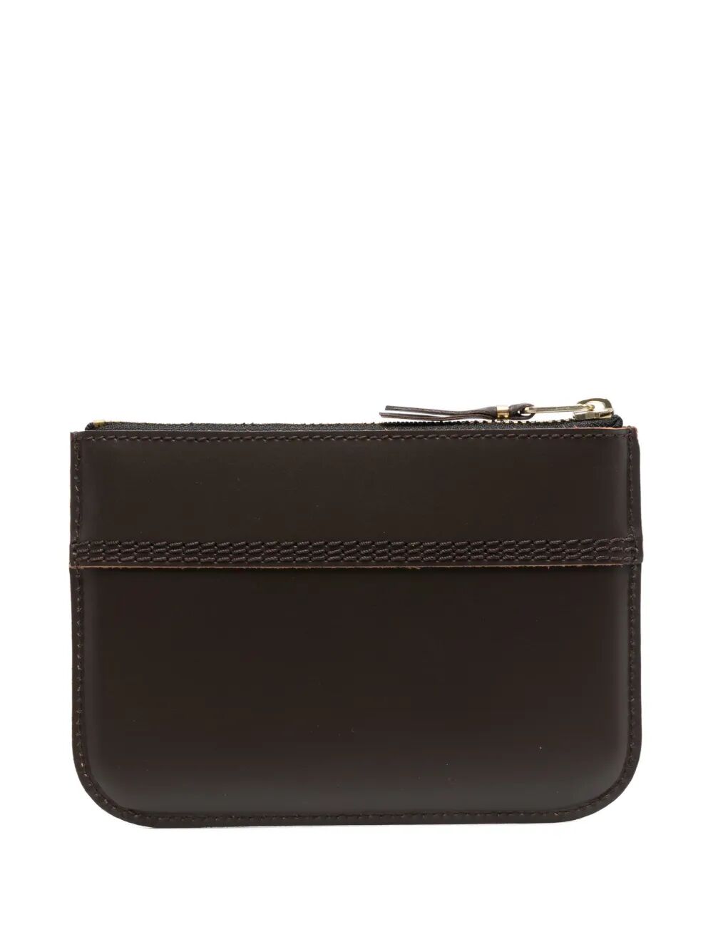 COMME DES GARÇONS WALLET Mini Leather Coin Pouch Handbag with Zip - 14.5 x 10.5 cm