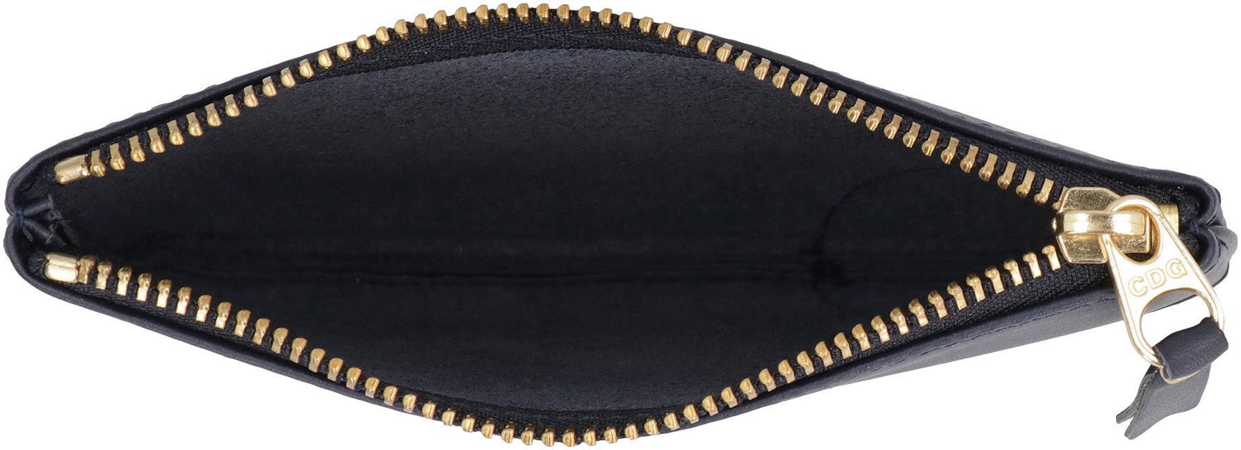 COMME DES GARÇONS WALLET Mini Leather Pouch Handbag with Logo Detail