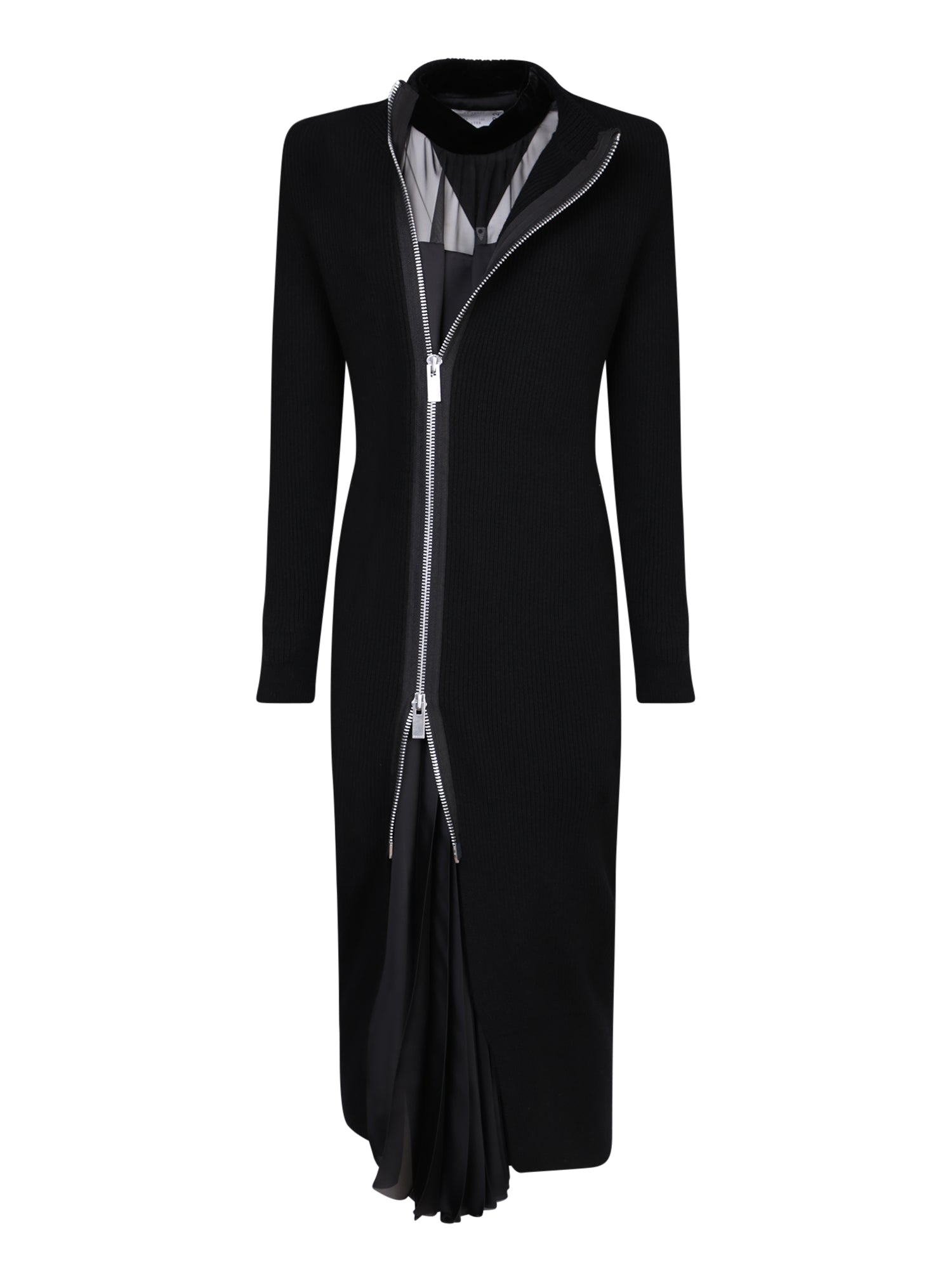 SACAI Elegant Wool Dress for Women - Perfect for Fall & Winter