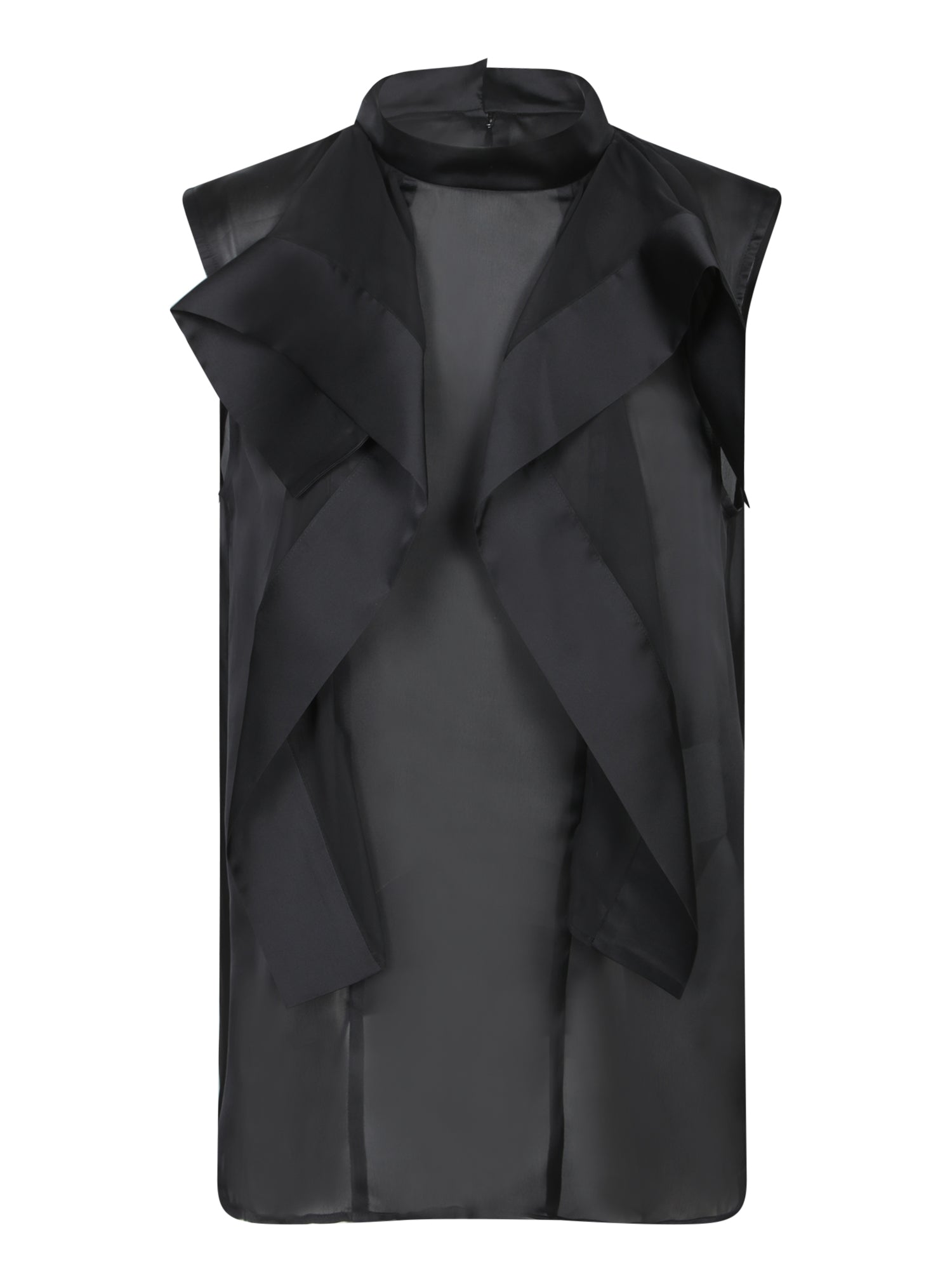 SACAI Asymmetric Ruffle Tank Top