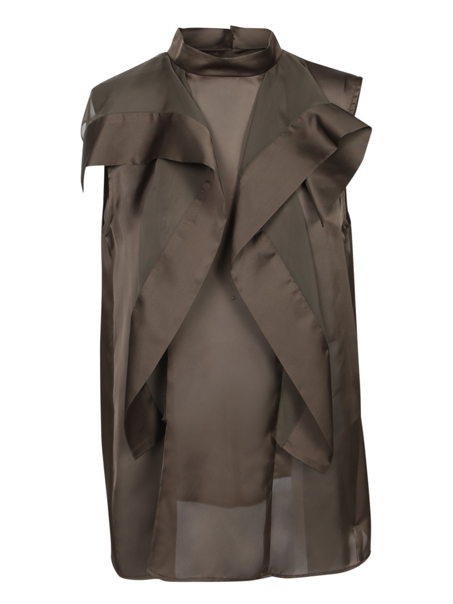 SACAI Asymmetrical Layered Tank Top - Women’s Sleeveless Design