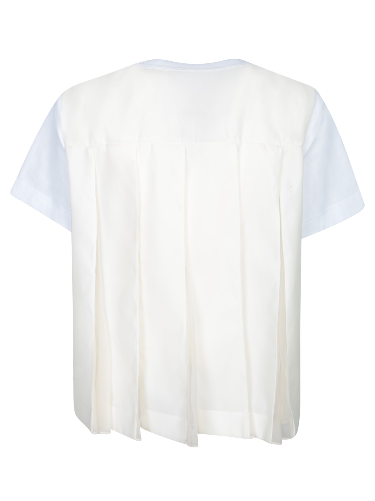 SACAI Mini Crew Neck T-Shirt with Chest Pocket