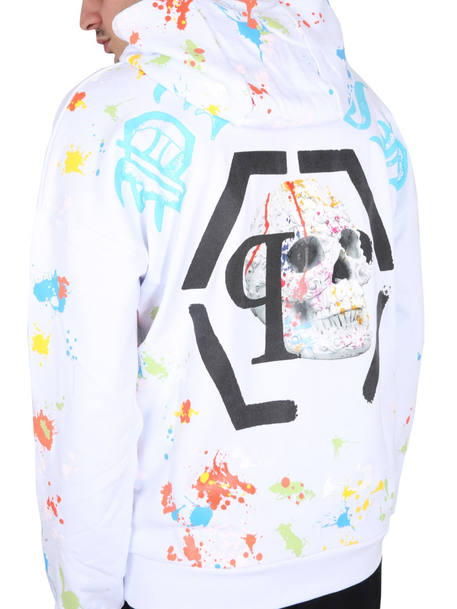 PHILIPP PLEIN Stylish Hoodie with Hooded Neckline for Men - SS23 Collection