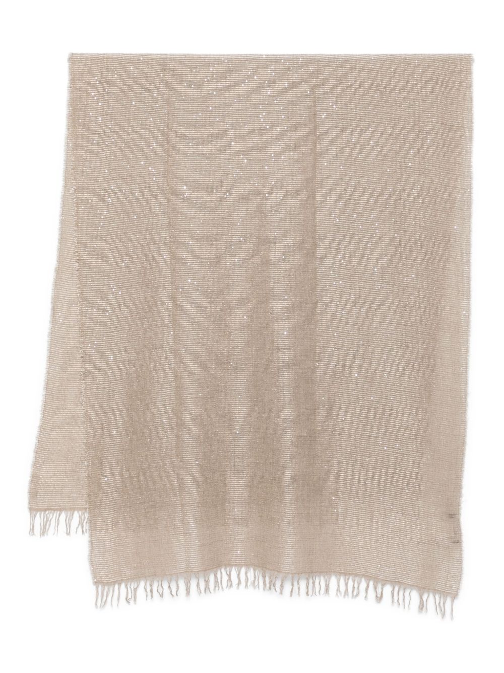 FABIANA FILIPPI Cashmere and Silk Scarf with Sequin Embellishment