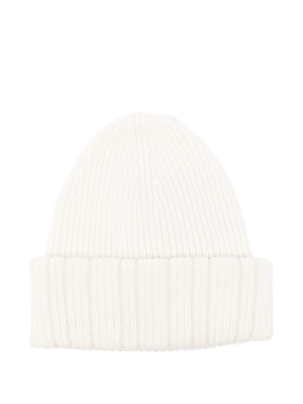 FABIANA FILIPPI Wool Beanie with Turn-Up Brim
