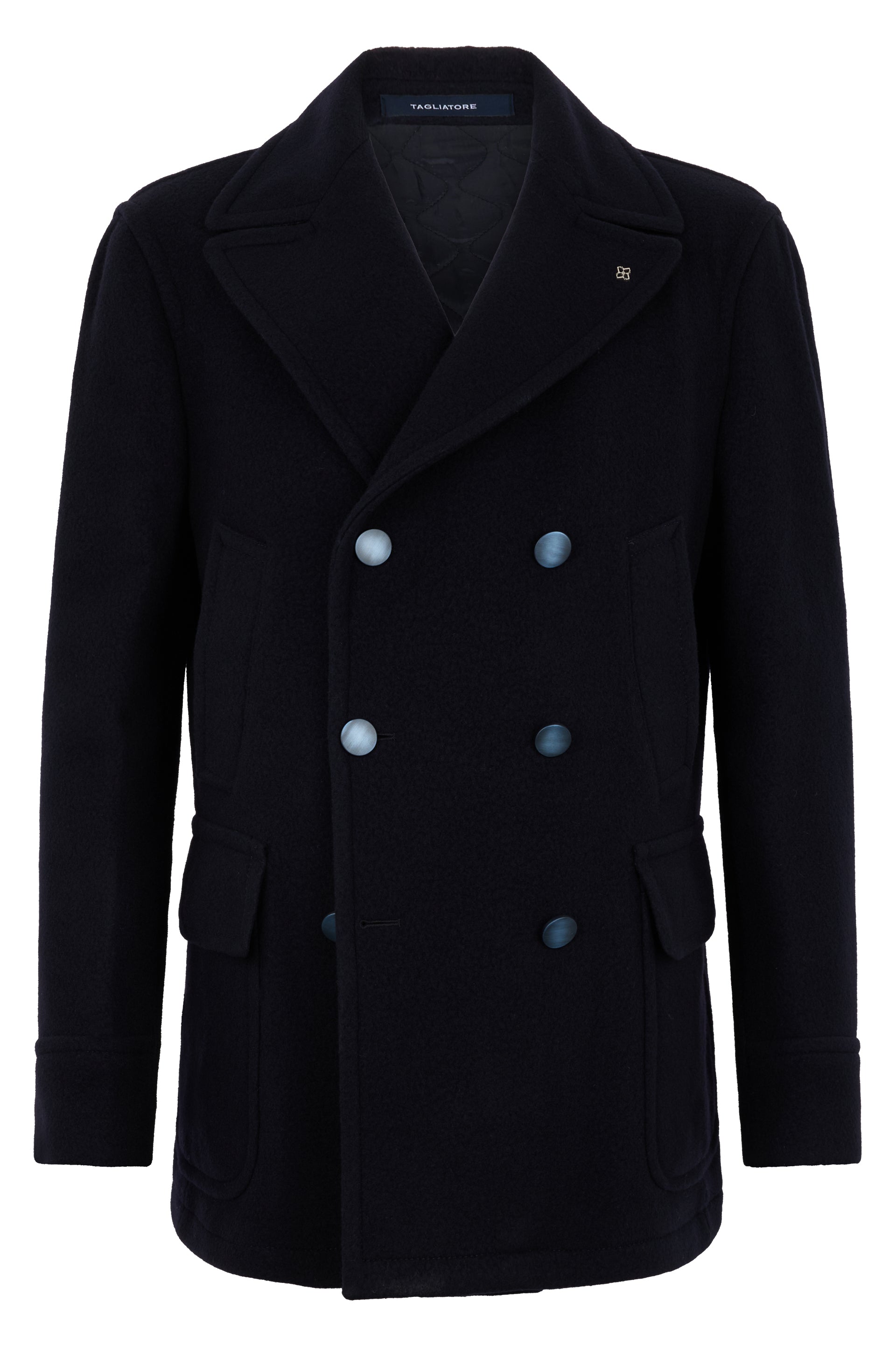 TAGLIATORE Wool Blend Peacoat for Men