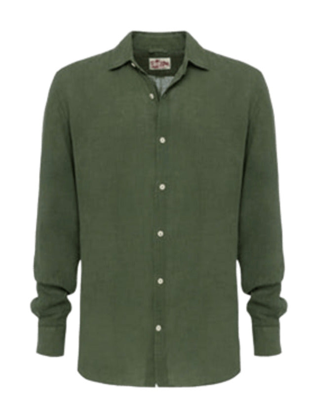 SAINT BARTH Linen Shirt - Tailored Fit for Men - SS25
