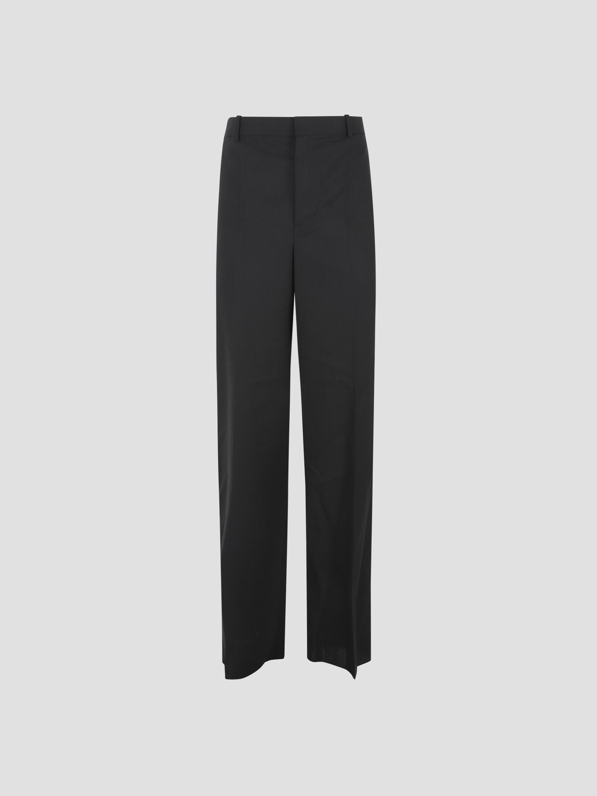 SAINT LAURENT High Waist Straight Leg Trousers for Men