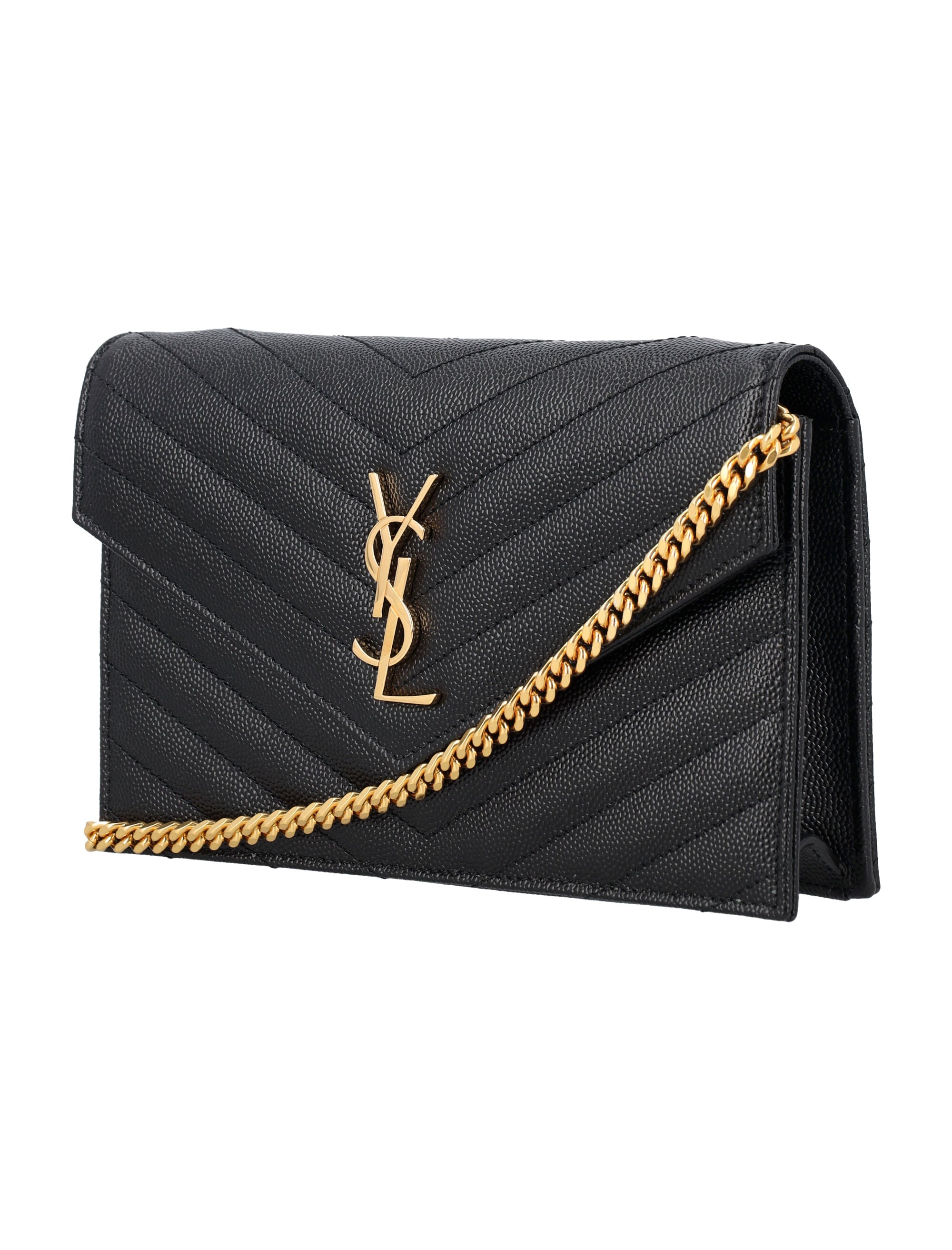 SAINT LAURENT PARIS Mini Chain Wallet