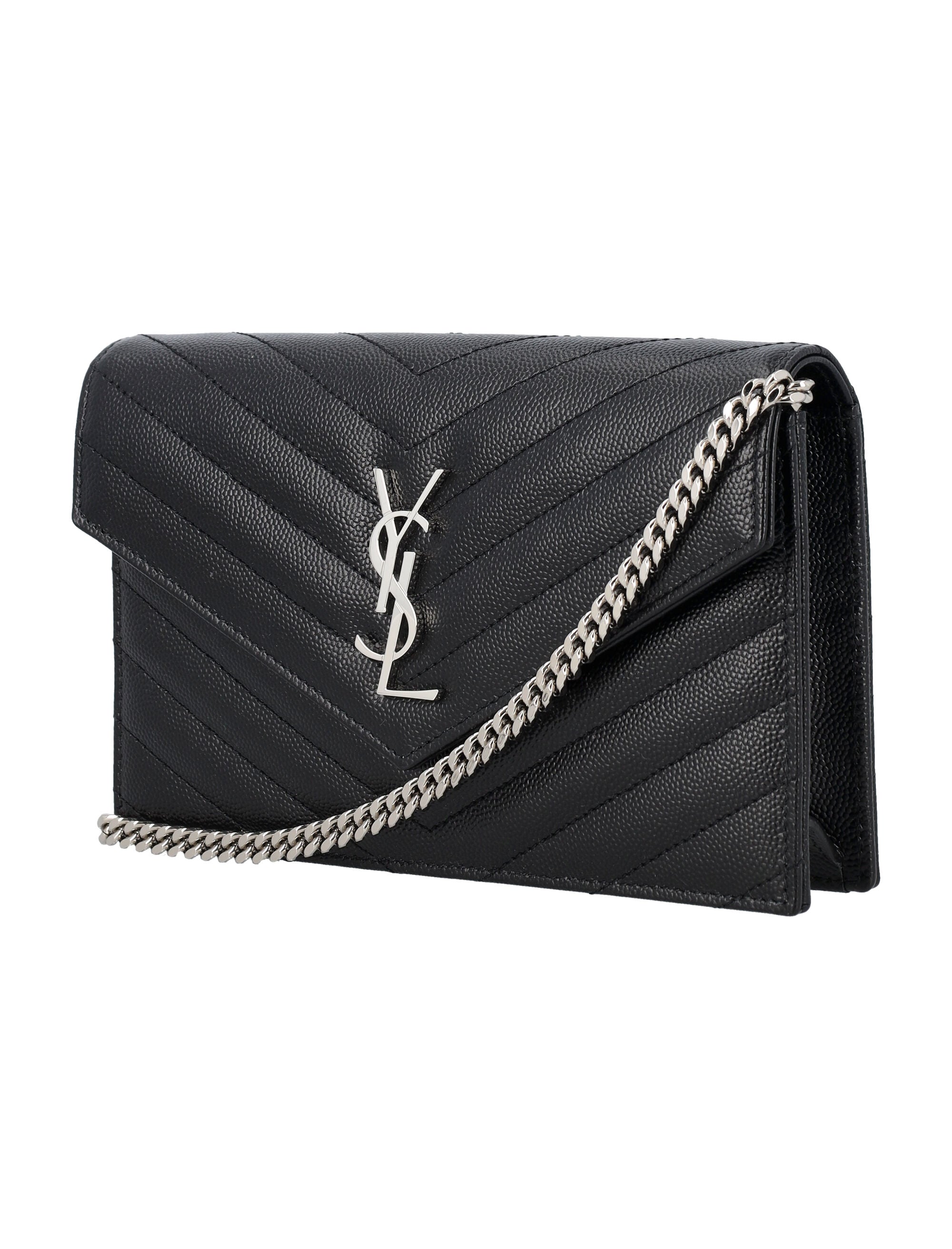 SAINT LAURENT PARIS Mini Chain Wallet