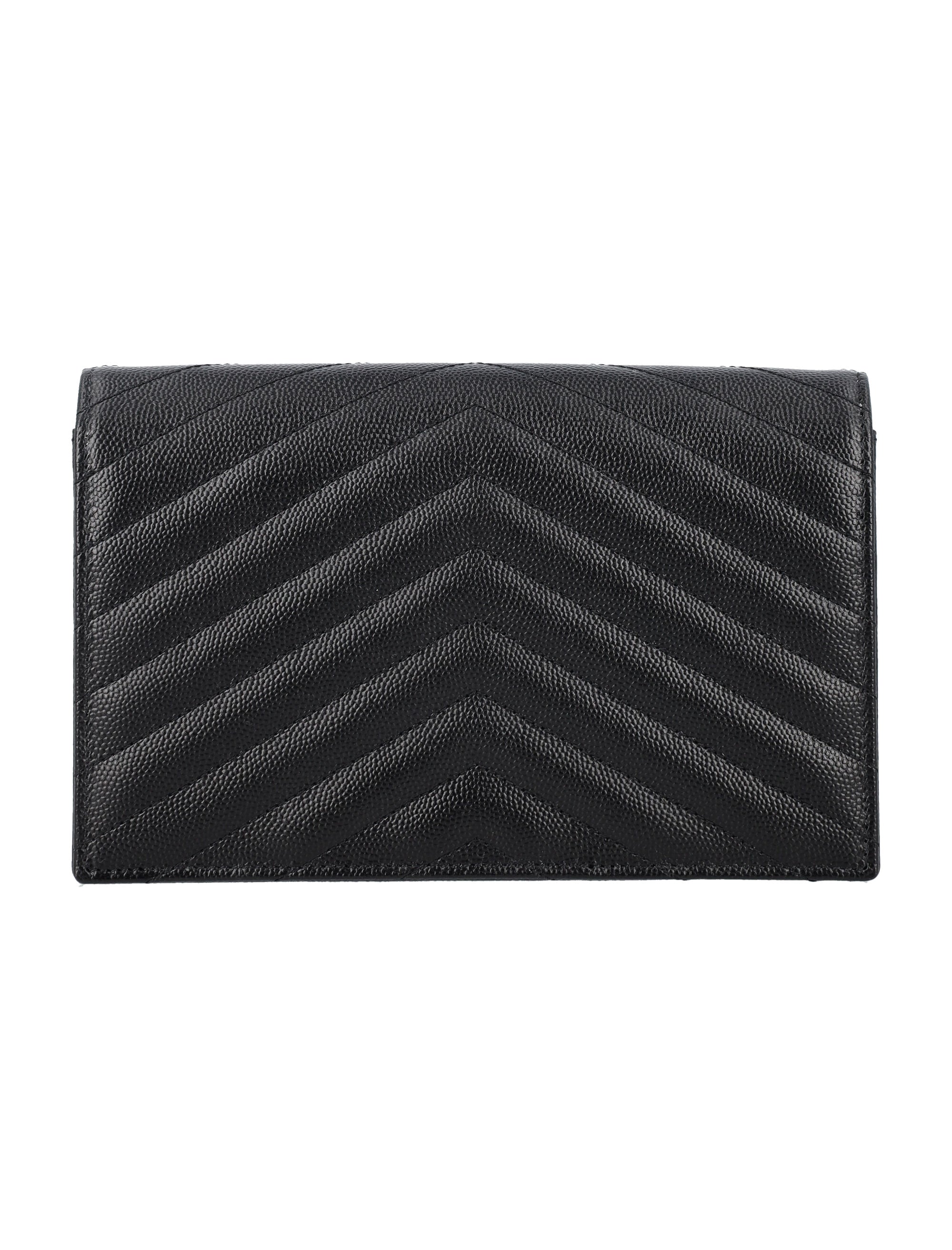 SAINT LAURENT PARIS Mini Chain Wallet