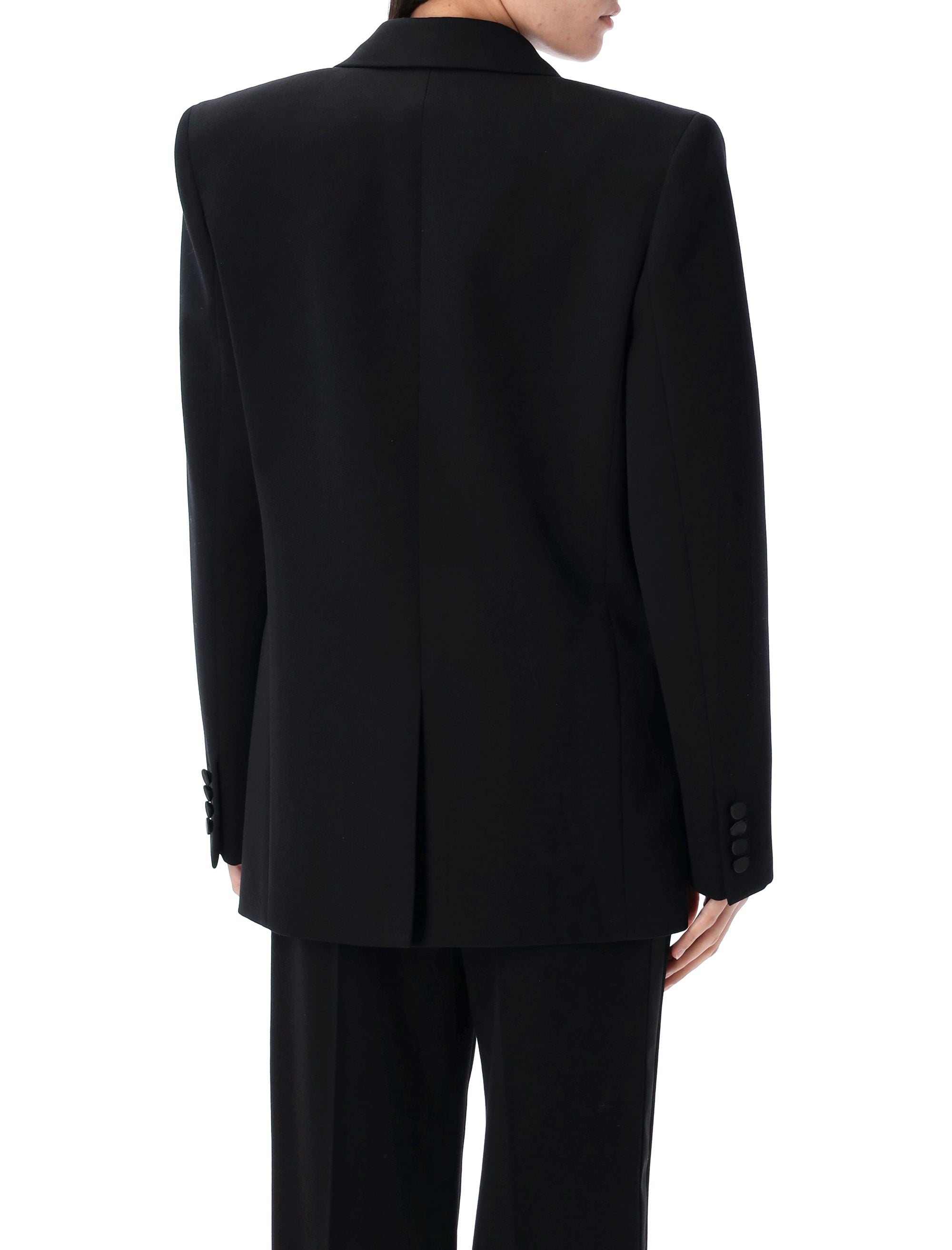 SAINT LAURENT PARIS Grain Of Poudre Tuxedo Jacket for Women
