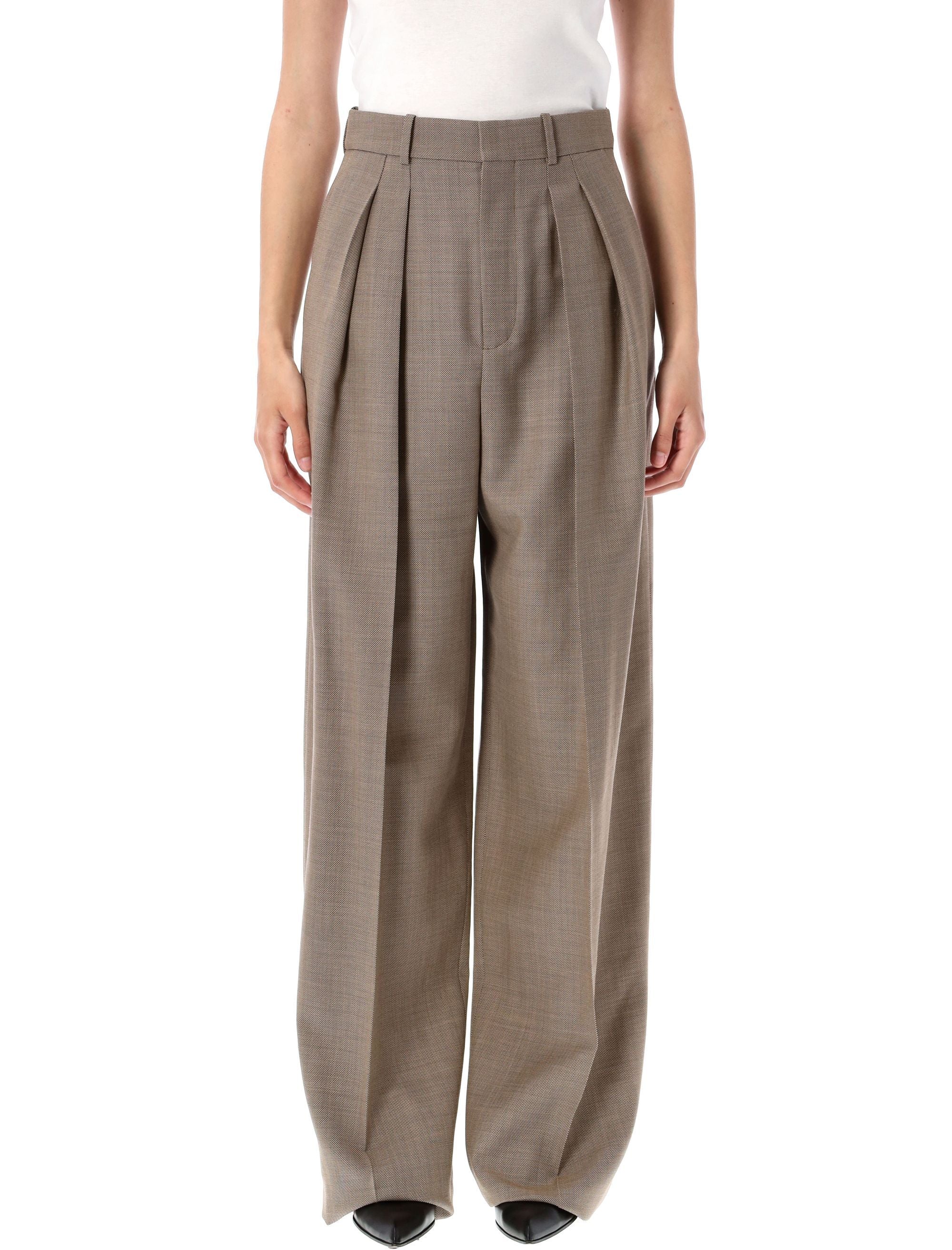 SAINT LAURENT PARIS Tailored High-Waist Wide-Leg Pants Size 36
