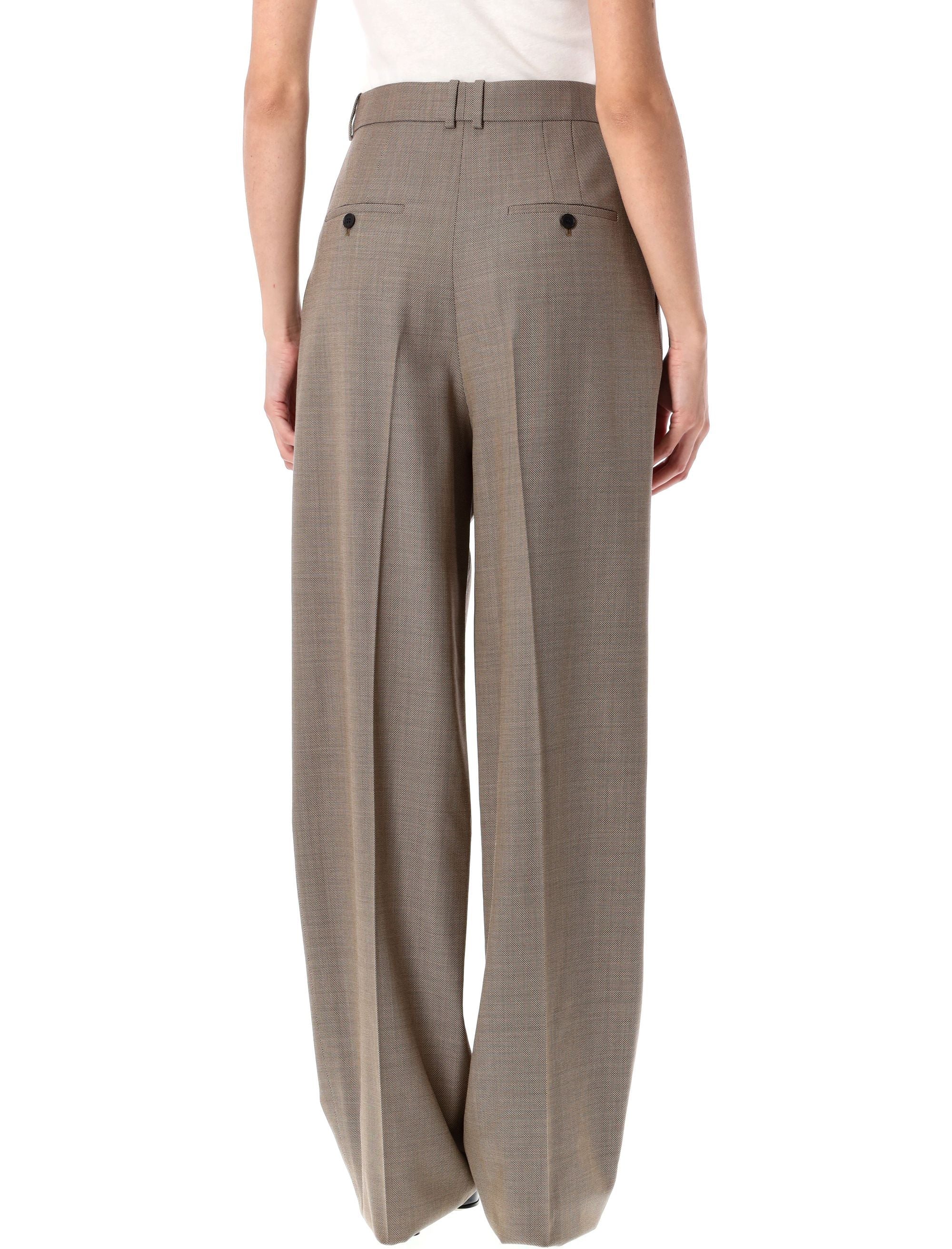 SAINT LAURENT PARIS Tailored High-Waist Wide-Leg Pants Size 36