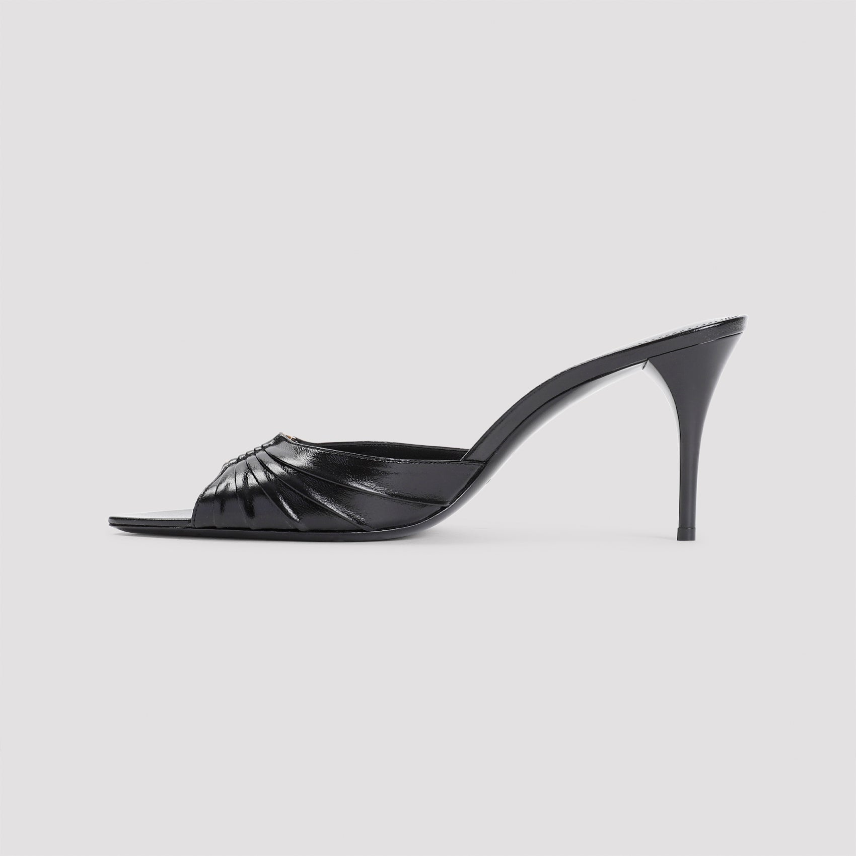 SAINT LAURENT Luxurious 9cm Heel Slippers for Modern Women