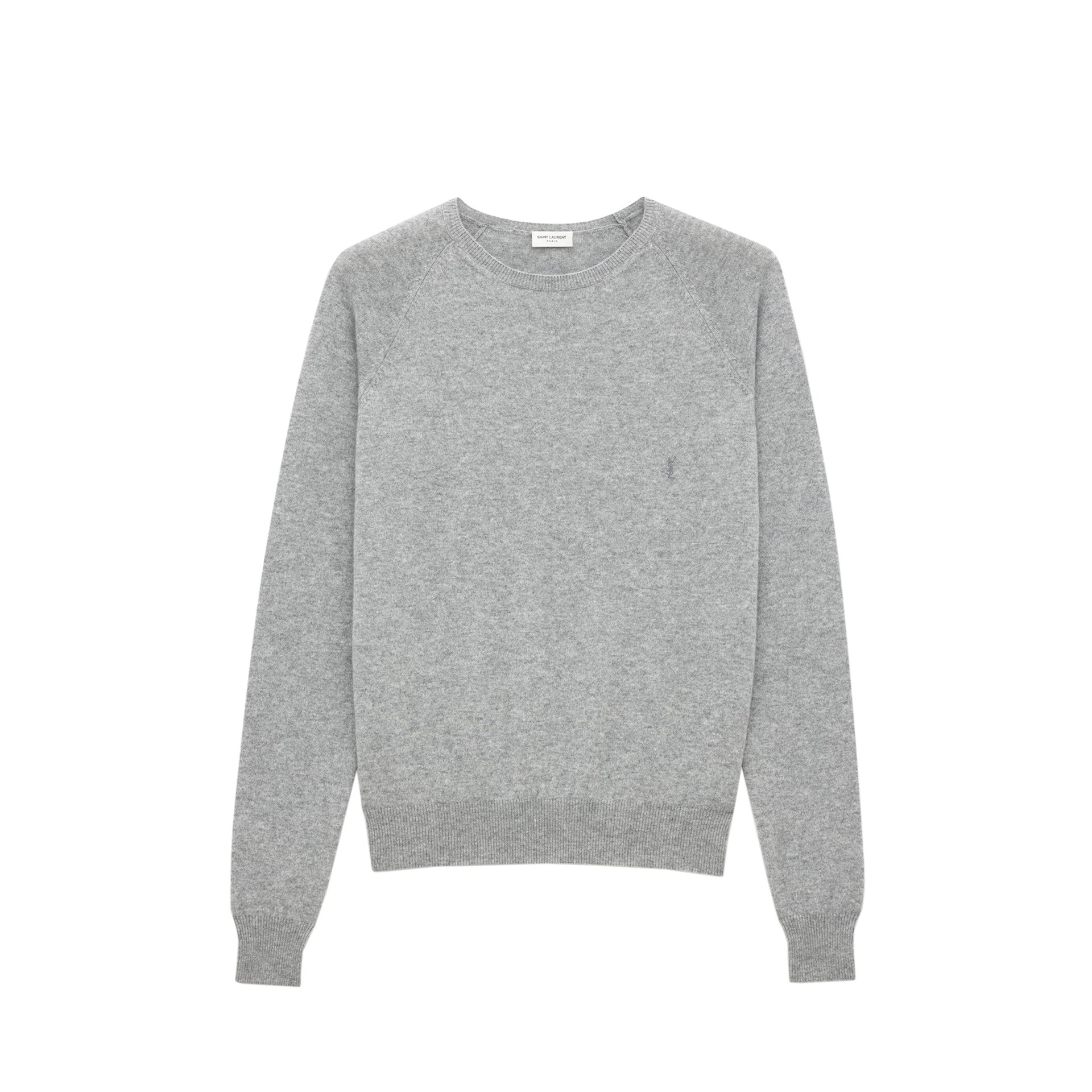 SAINT LAURENT Cashmere Crew Neck Sweater for Men