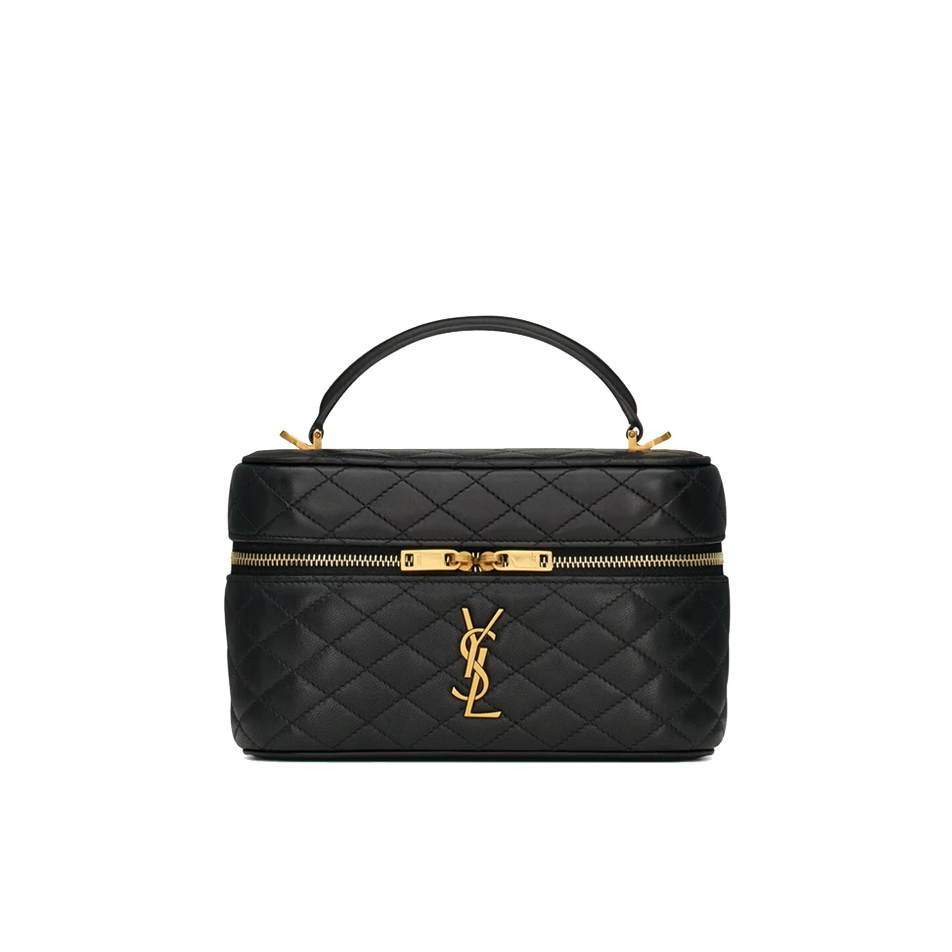 SAINT LAURENT Mini Quilted Vanity Handbag