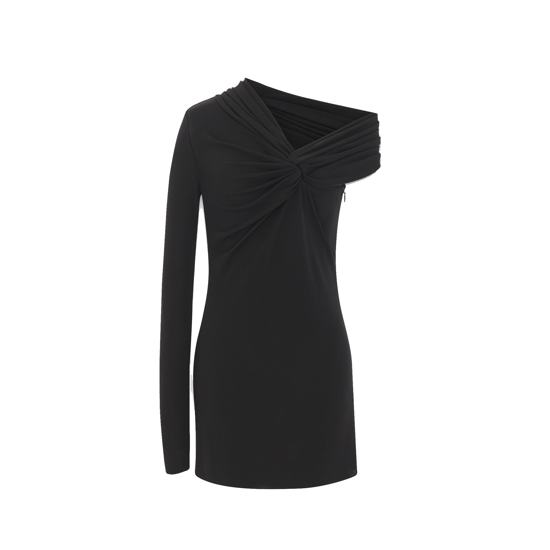 SAINT LAURENT One Sleeve Mini Dress