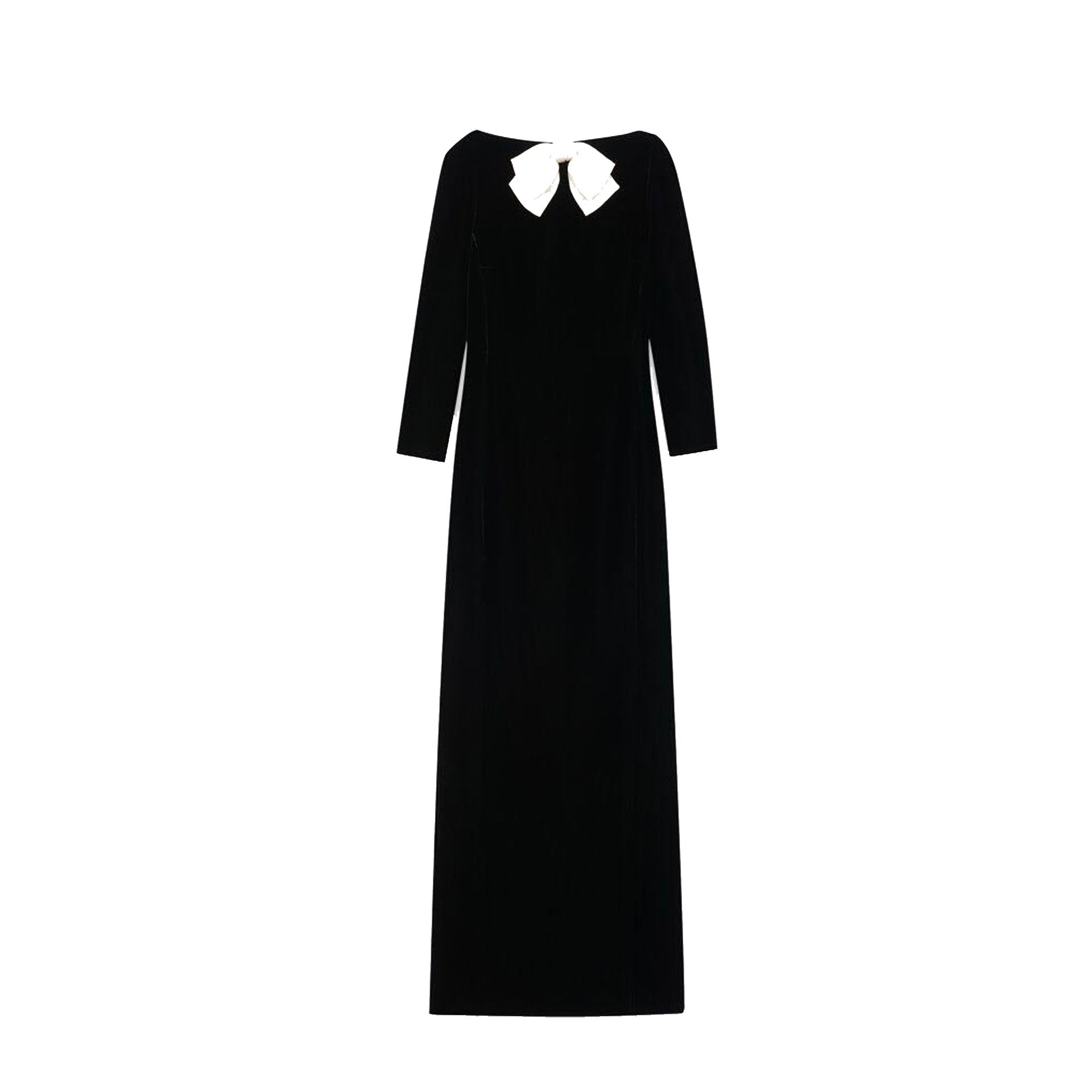 SAINT LAURENT Velvet Long Dress for Women
