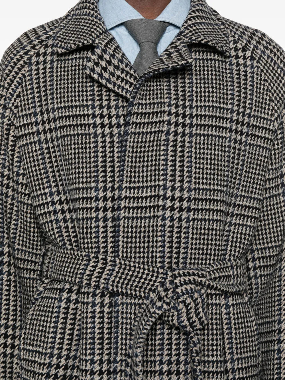 TAGLIATORE Men's Wool Jacket with Belt Loops and Button Closure