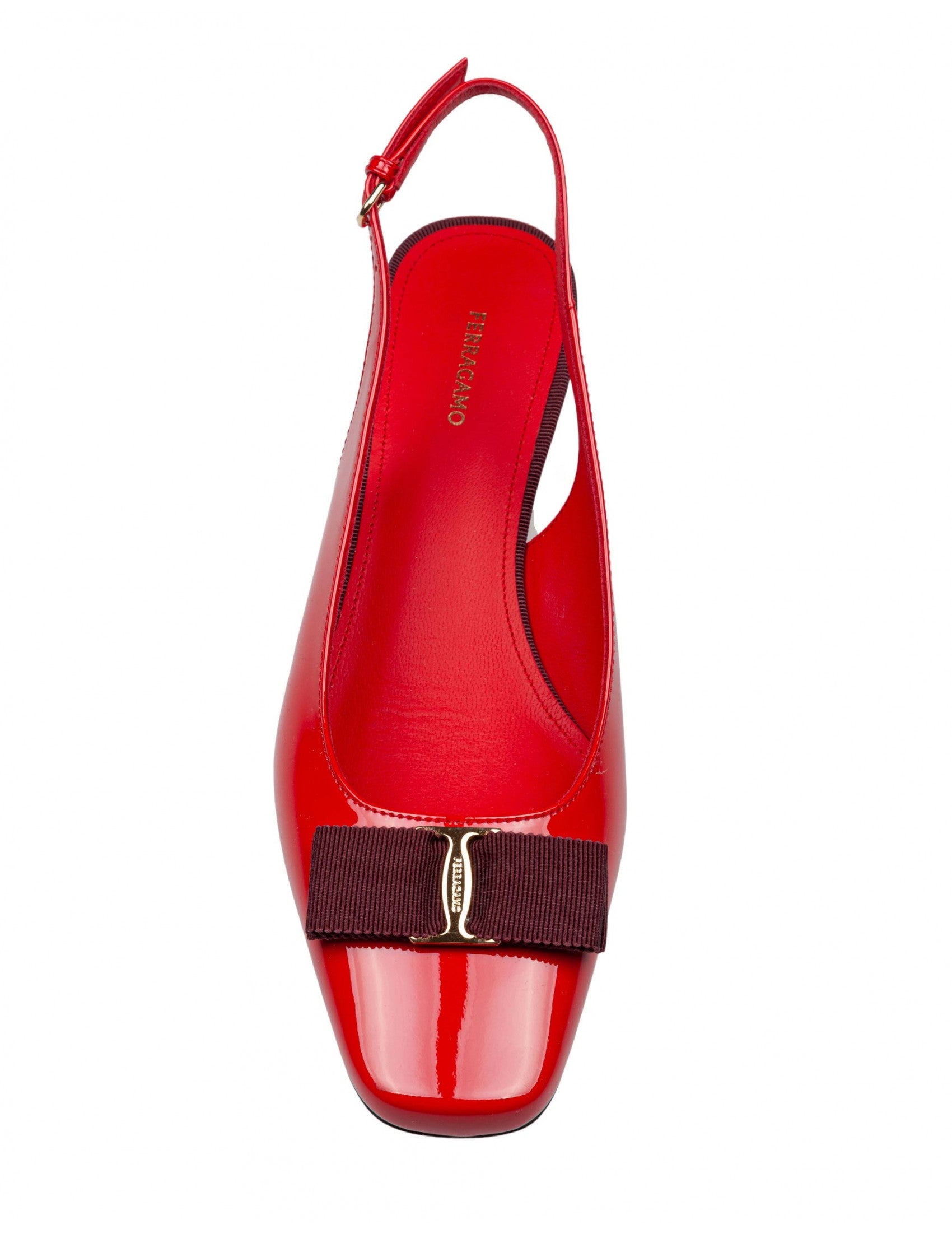 Ferragamo Slingback Rivalda Mini Pumps