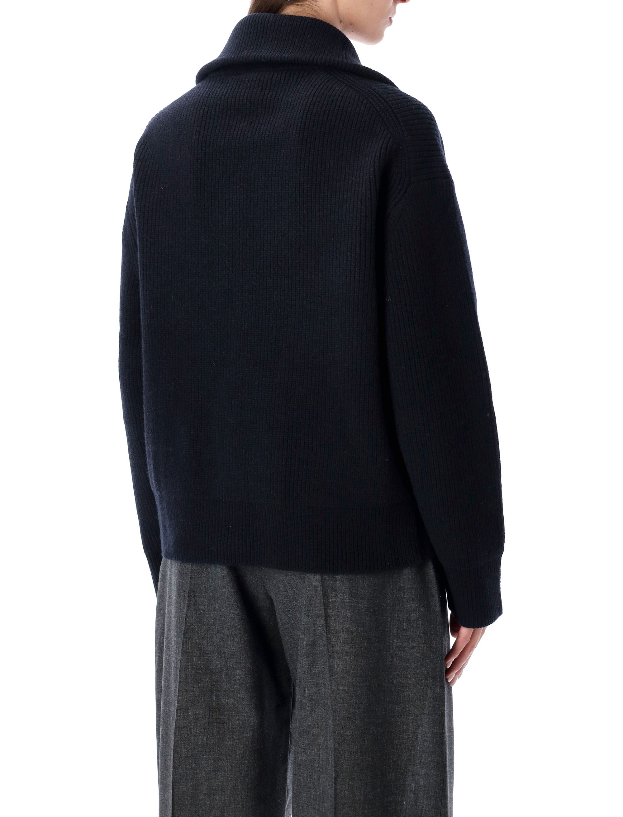 STUDIO NICHOLSON Modern Zipped Cardigan - S Size