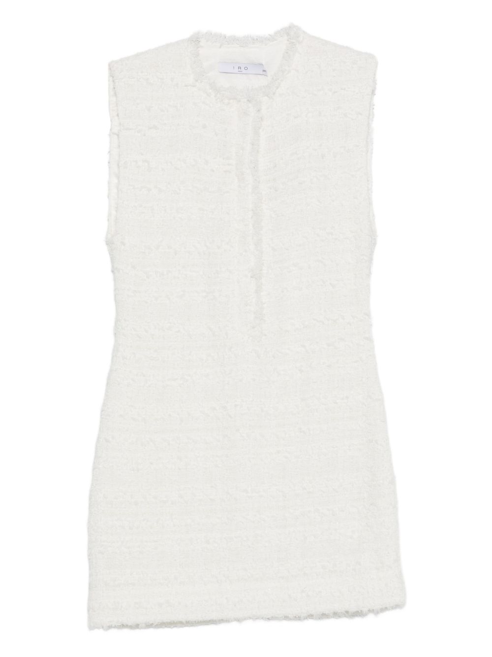 IRO Frayed Edges Sleeveless Mini Dress