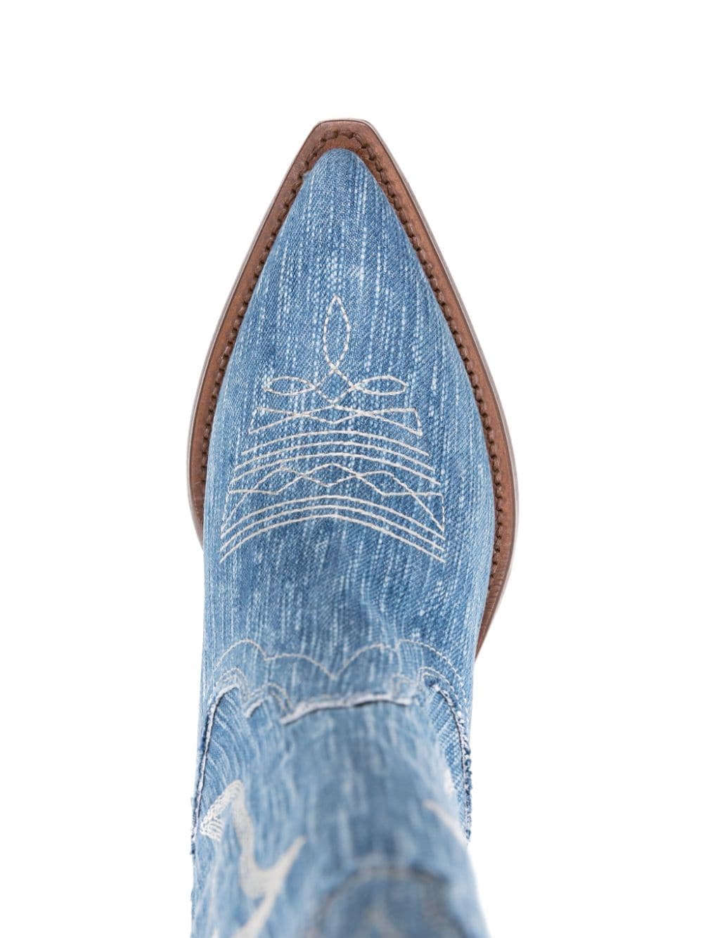 SONORA Denim Texan Boots - Slip-On Style