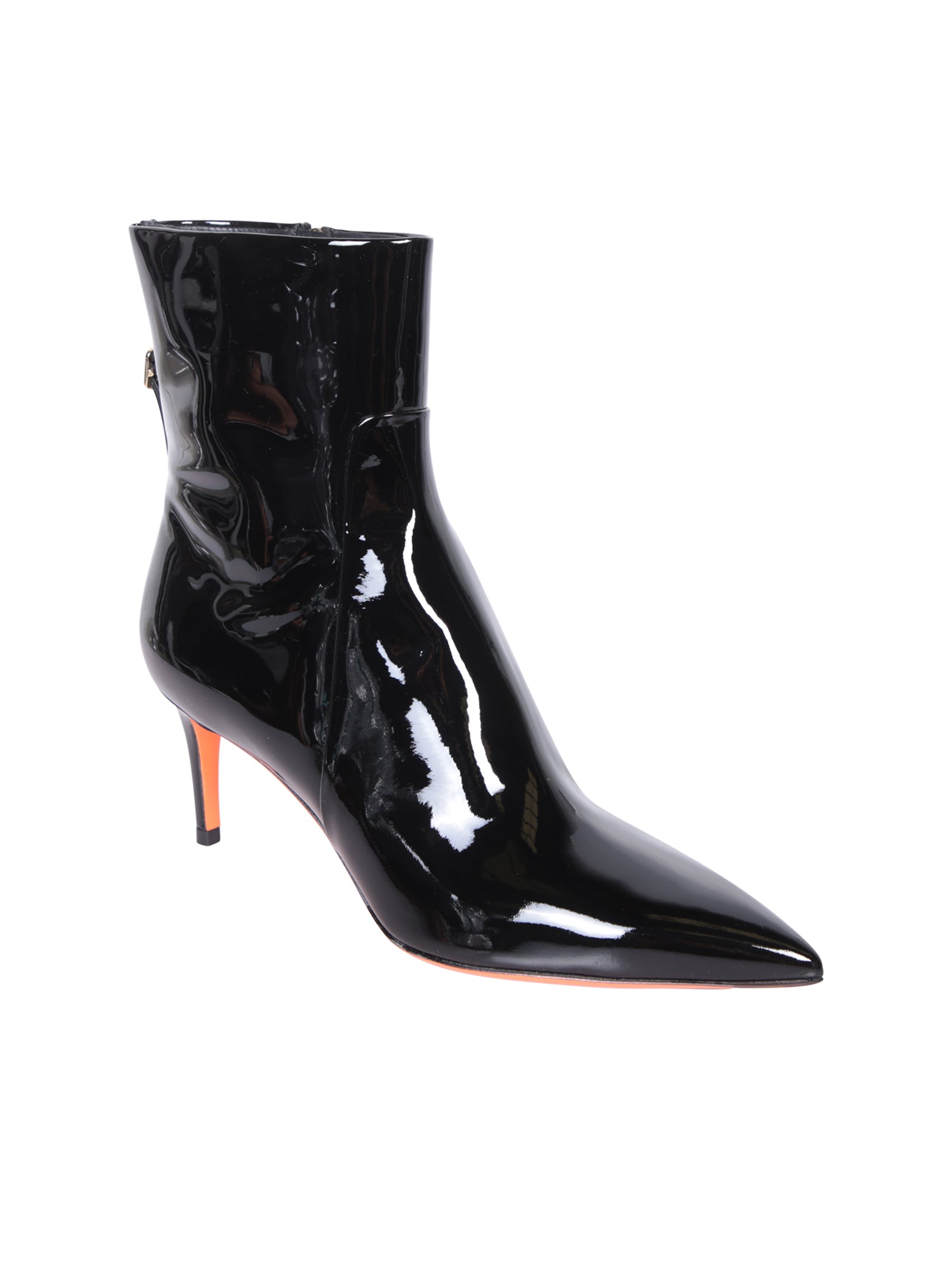 SANTONI Leather Ankle Boots for Women - Fall Winter Fashion