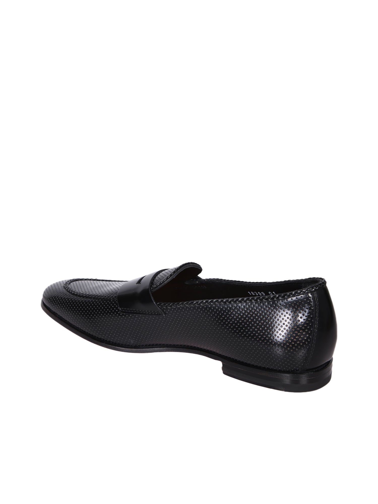SANTONI Timeless Black Loafers for Men