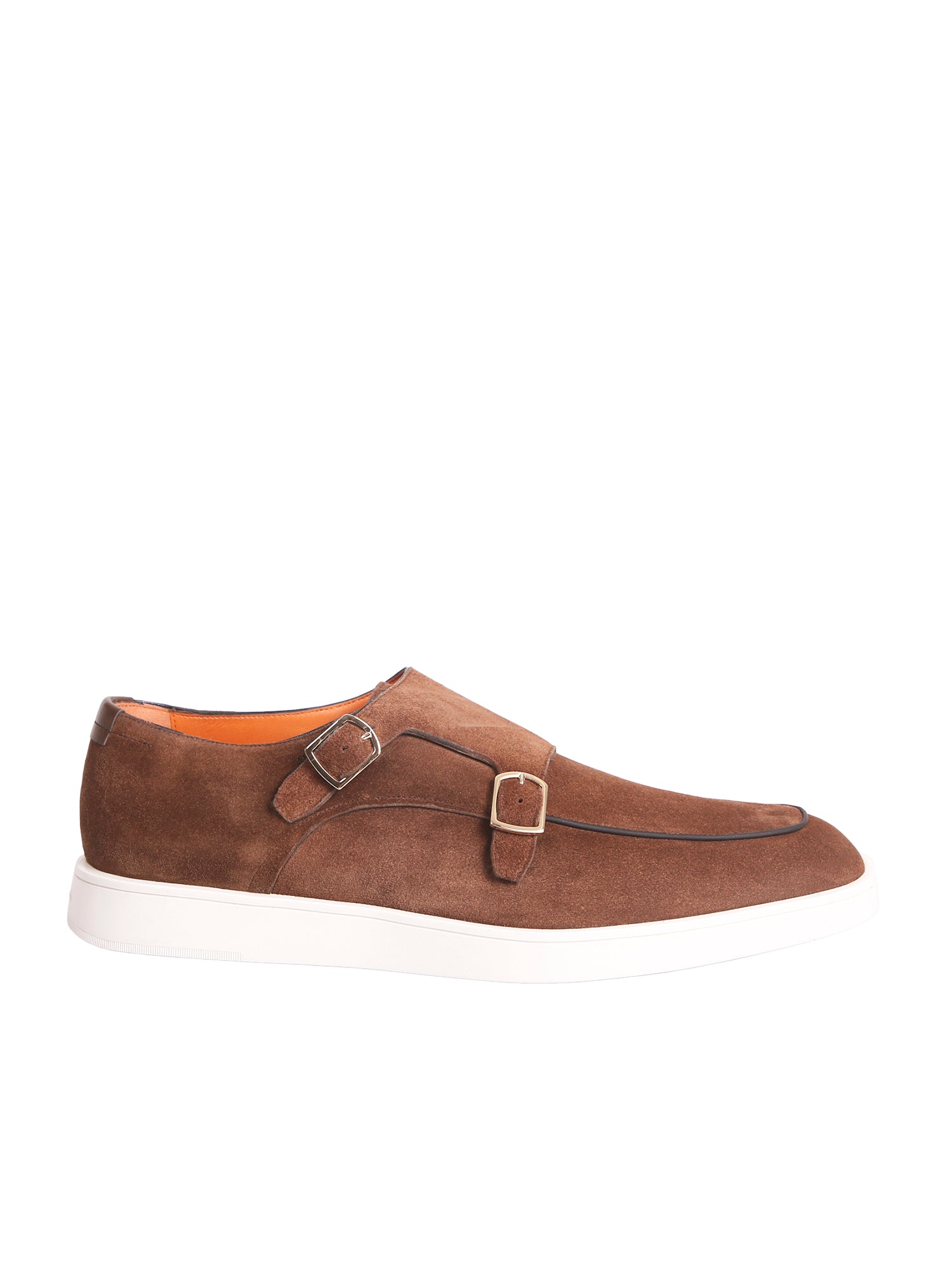 SANTONI Elegant Suede Leather Sneakers