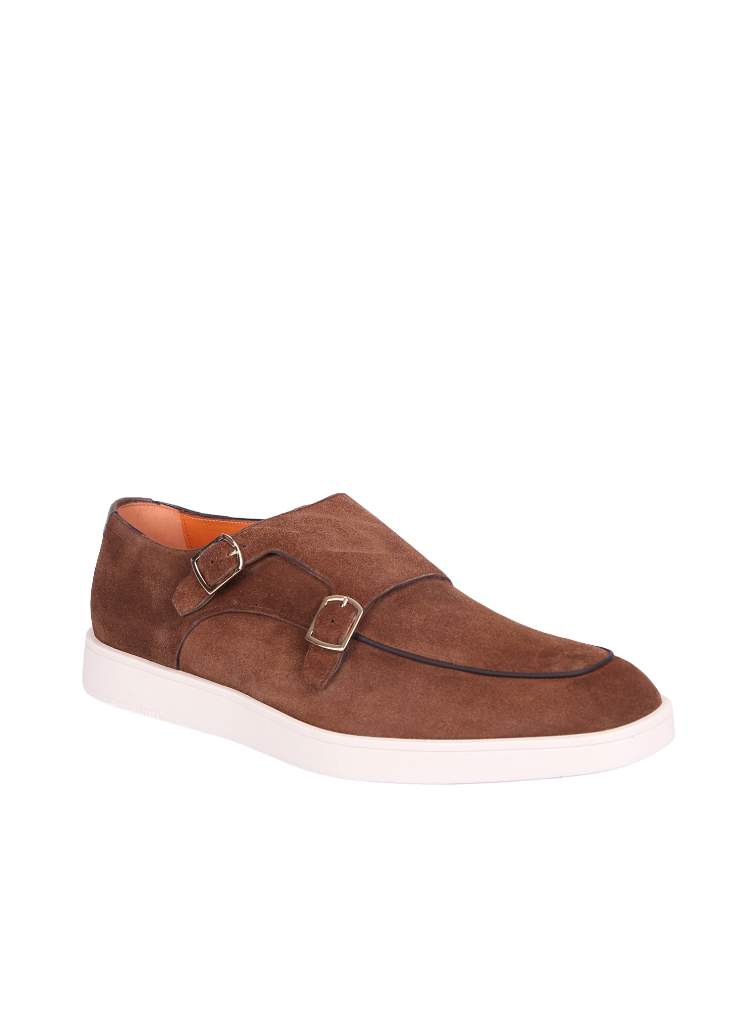 SANTONI Elegant Suede Leather Sneakers
