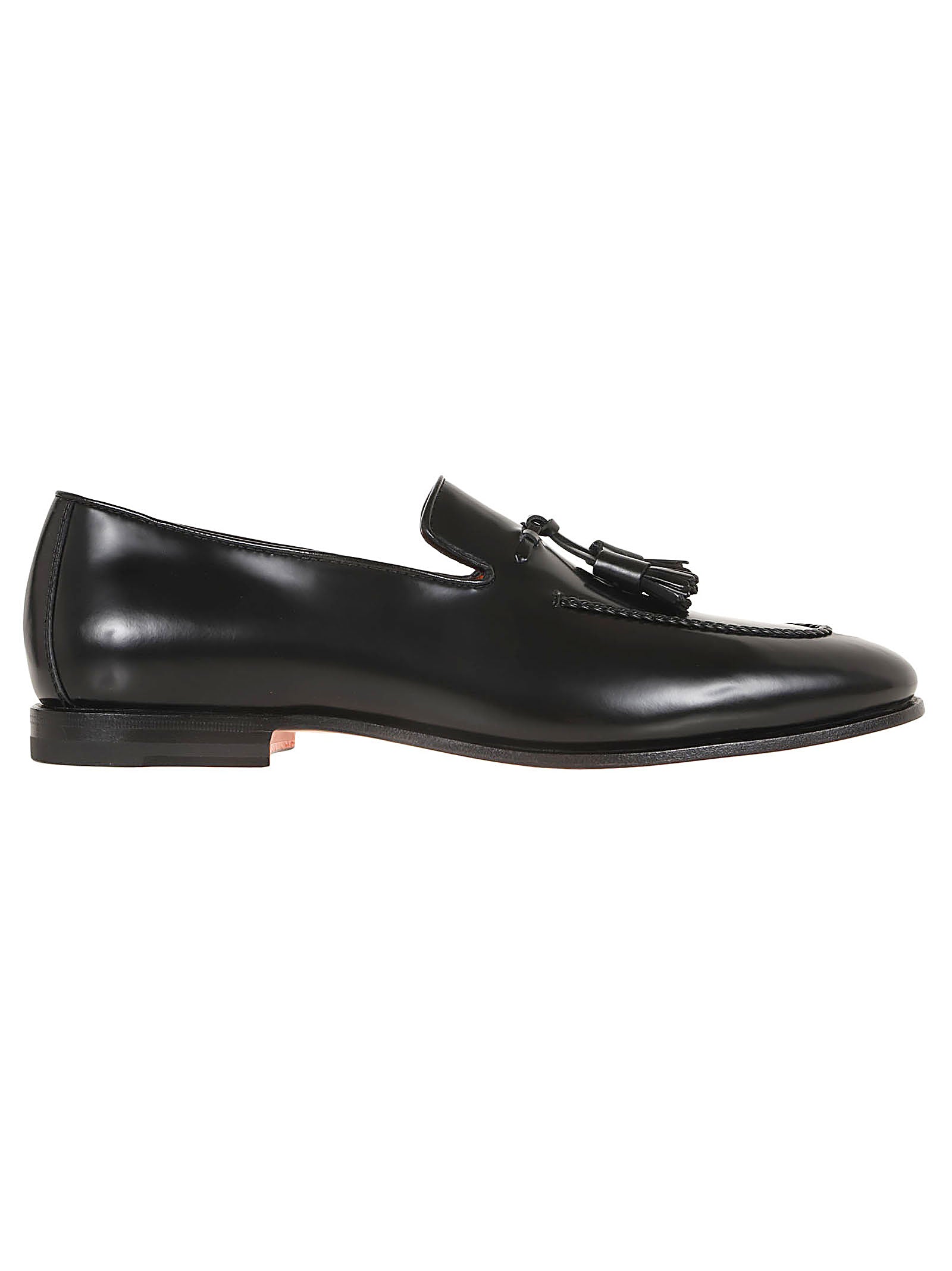 SANTONI Men's Leather Loafers - Timeless Elegance