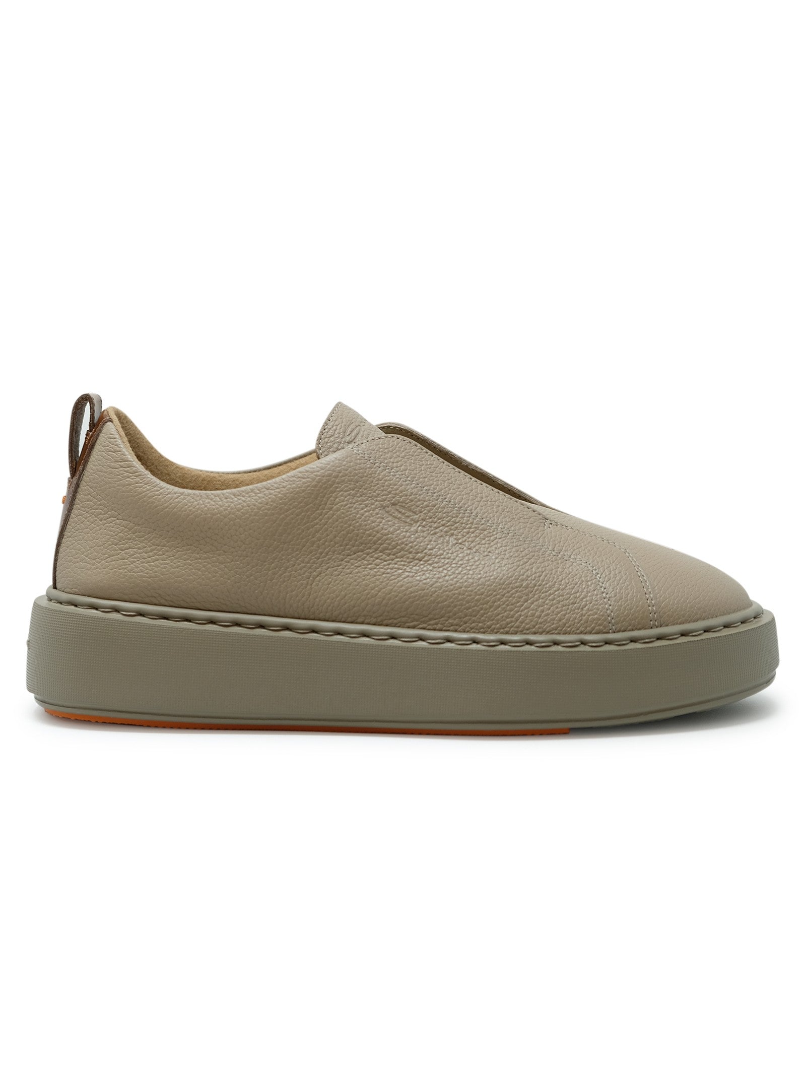 SANTONI Chic Sand Leather Sneaker for Women