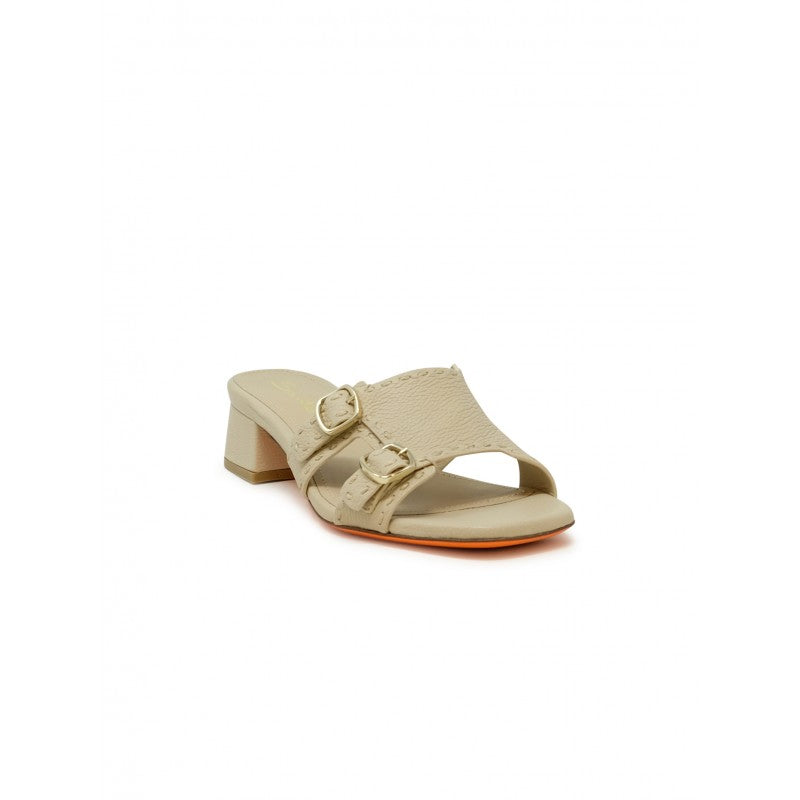 SANTONI Elegant Backless Sandals with 50 mm Heel for Women