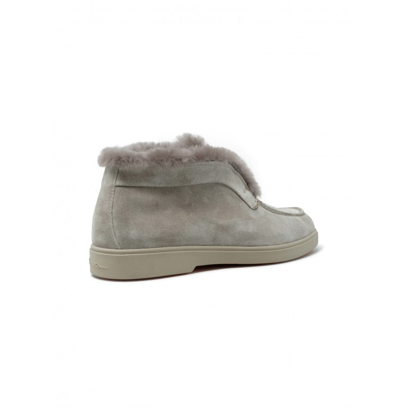 SANTONI Chic Suede Ankle Boots - Size 45