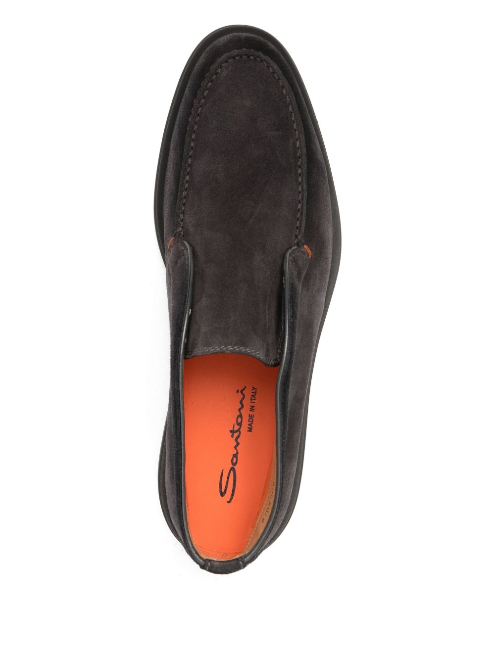 SANTONI Classic Calf Leather Sandals for Men