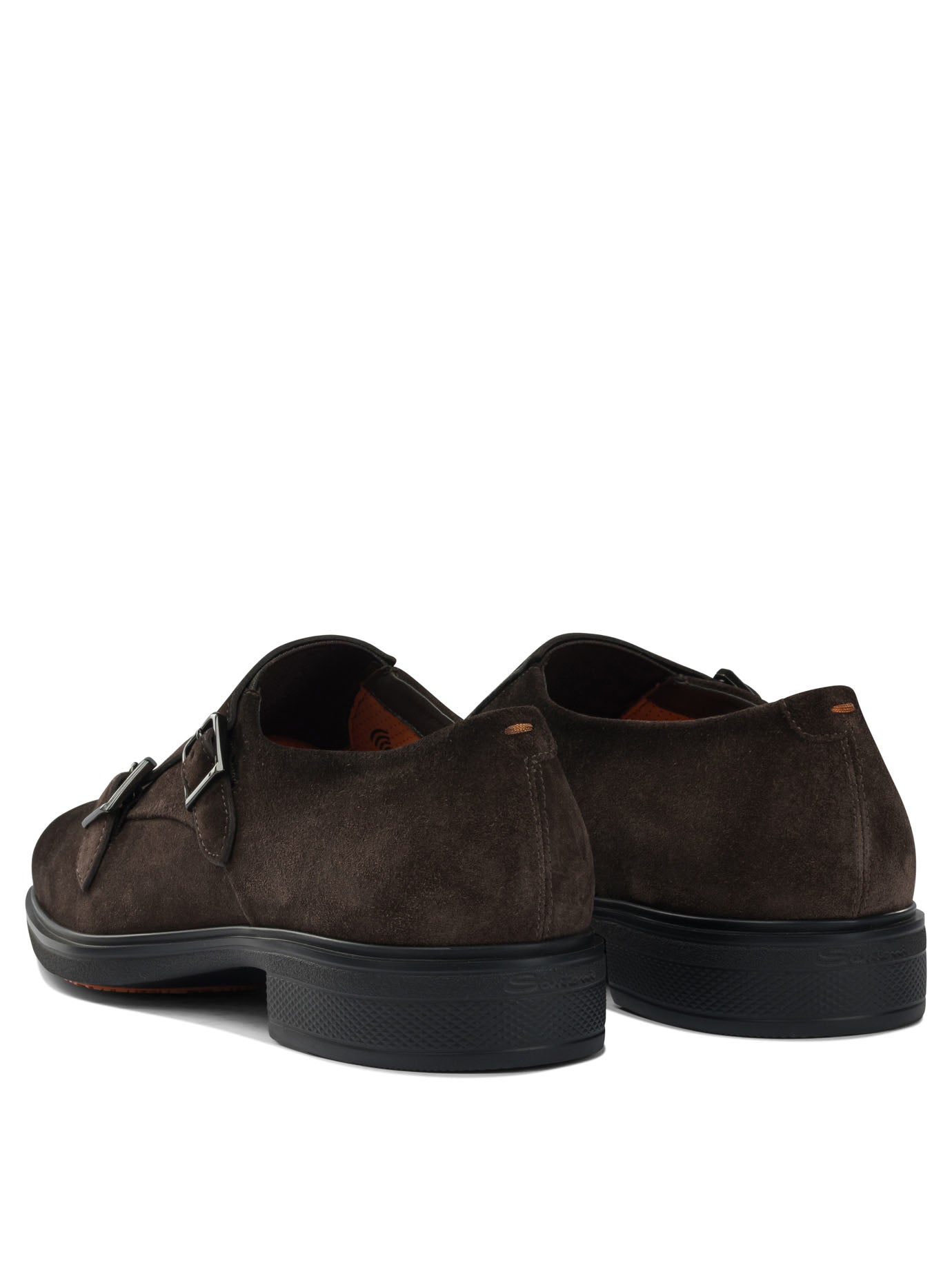 SANTONI Double Buckle Loafers for Men